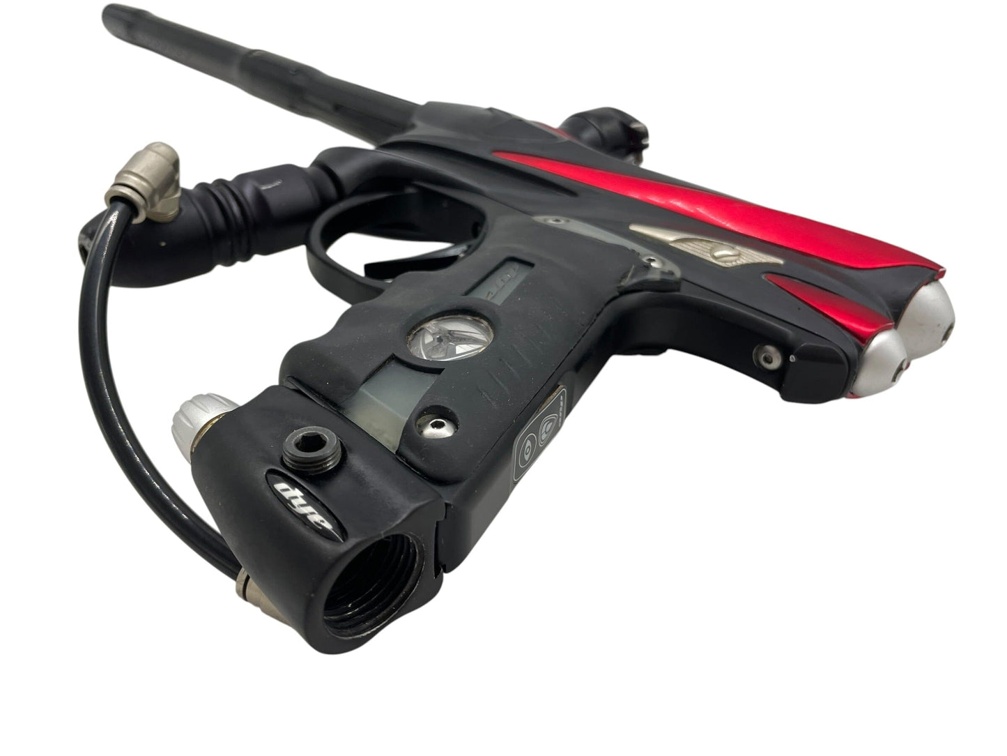 Used DYE DMC Black/Red Paintball Gun Paintball Gun from CPXBrosPaintball Buy/Sell/Trade Paintball Markers, New Paintball Guns, Paintball Hoppers, Paintball Masks, and Hormesis Headbands
