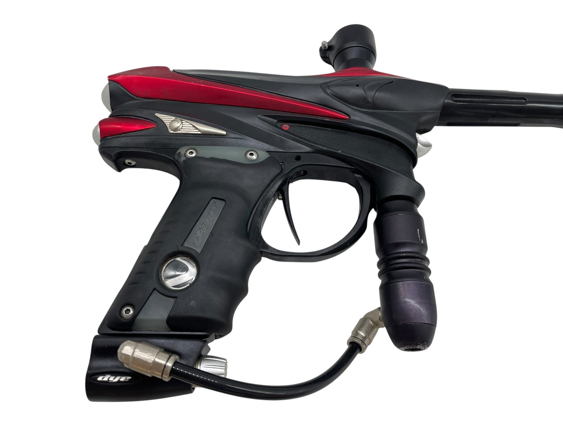Used DYE DMC Black/Red Paintball Gun Paintball Gun from CPXBrosPaintball Buy/Sell/Trade Paintball Markers, New Paintball Guns, Paintball Hoppers, Paintball Masks, and Hormesis Headbands