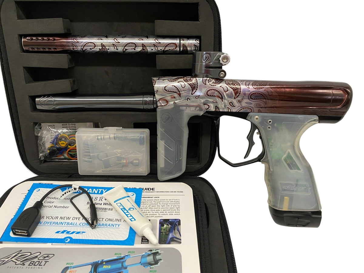Used Dye Dsr+ Bandana White Paintball Gun Paintball Gun from CPXBrosPaintball Buy/Sell/Trade Paintball Markers, New Paintball Guns, Paintball Hoppers, Paintball Masks, and Hormesis Headbands