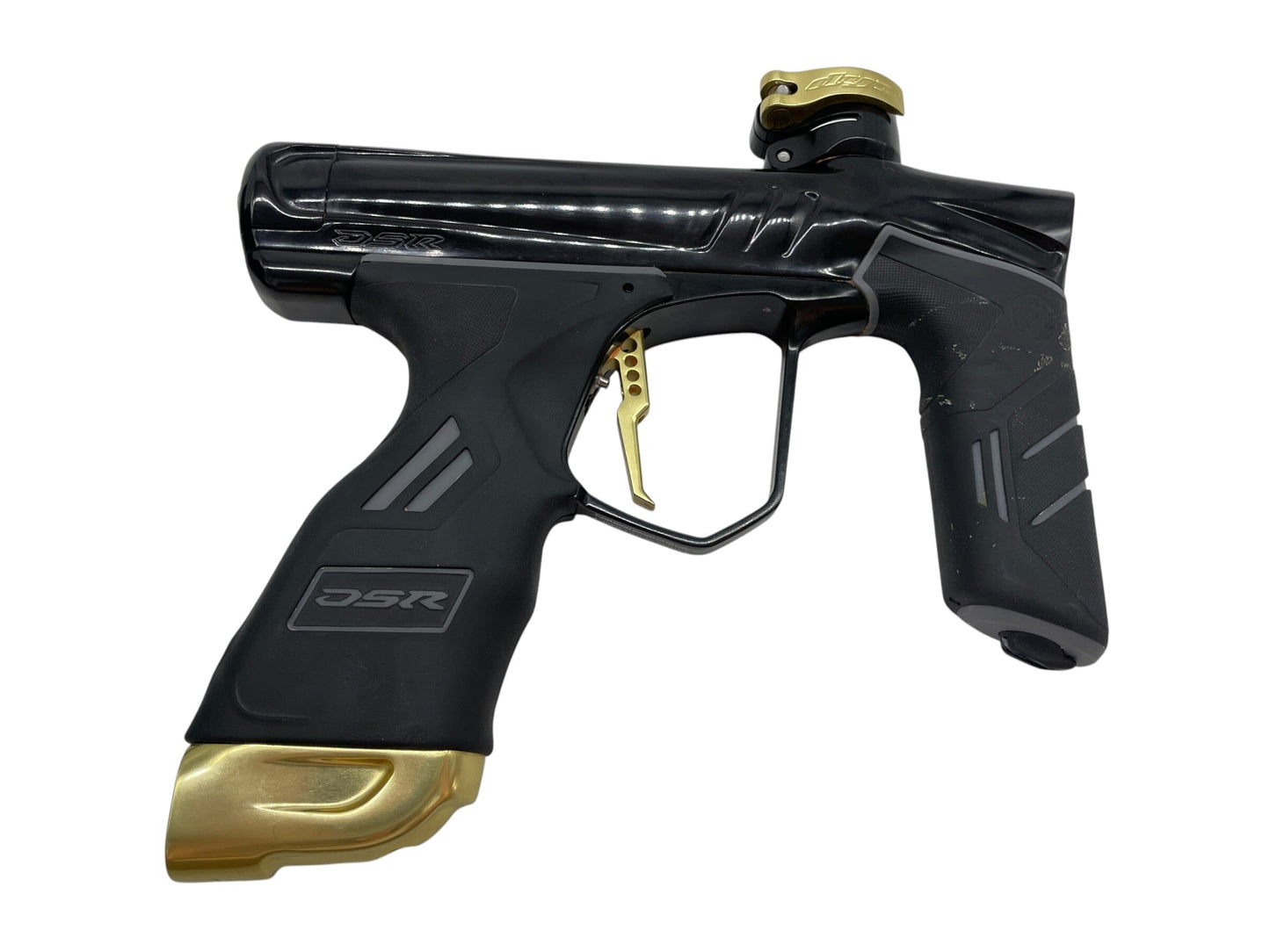 Used Dye Dsr+ Black/Gold Paintball Gun Paintball Gun from CPXBrosPaintball Buy/Sell/Trade Paintball Markers, New Paintball Guns, Paintball Hoppers, Paintball Masks, and Hormesis Headbands