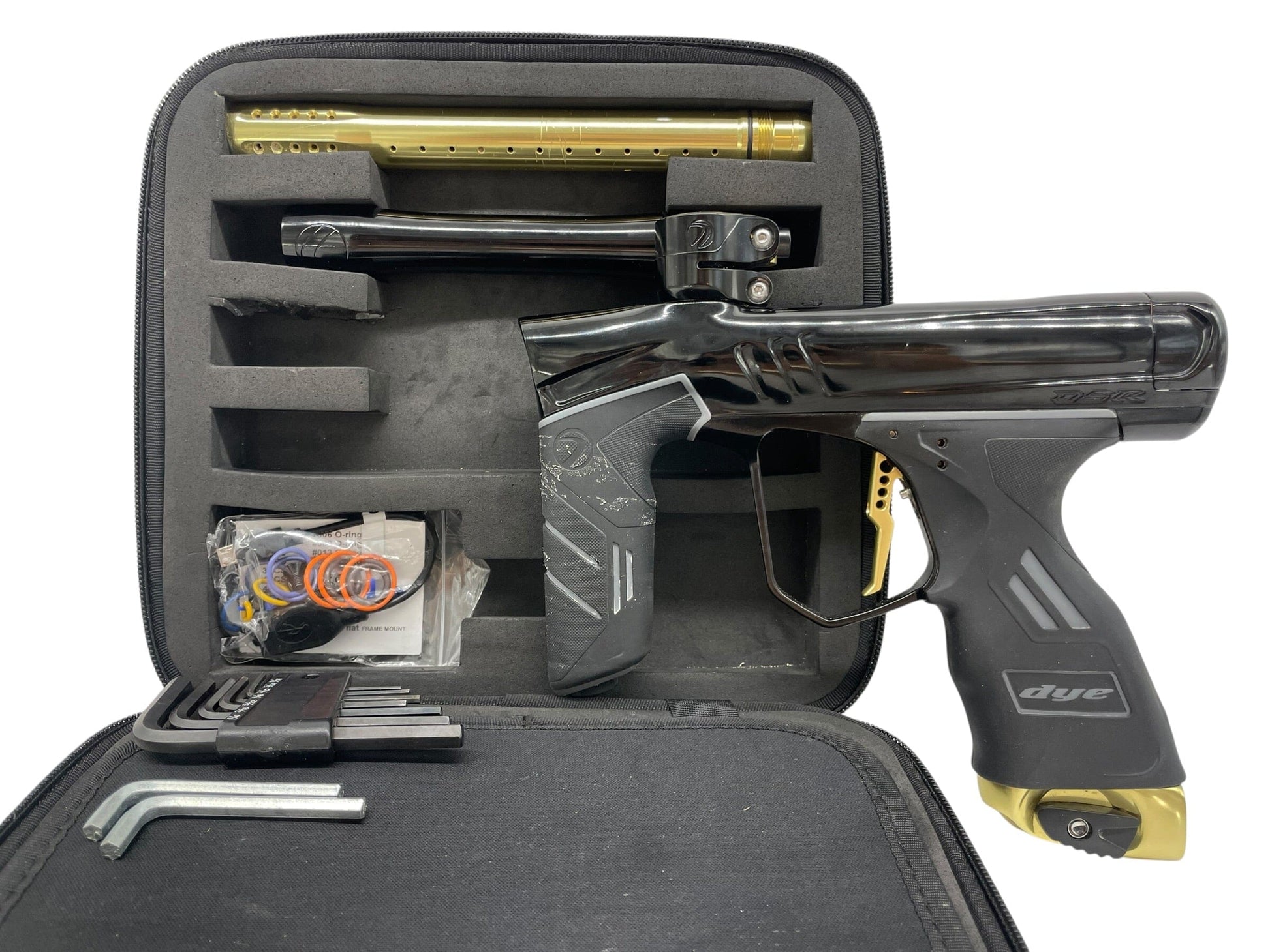 Used Dye Dsr+ Black/Gold Paintball Gun Paintball Gun from CPXBrosPaintball Buy/Sell/Trade Paintball Markers, New Paintball Guns, Paintball Hoppers, Paintball Masks, and Hormesis Headbands