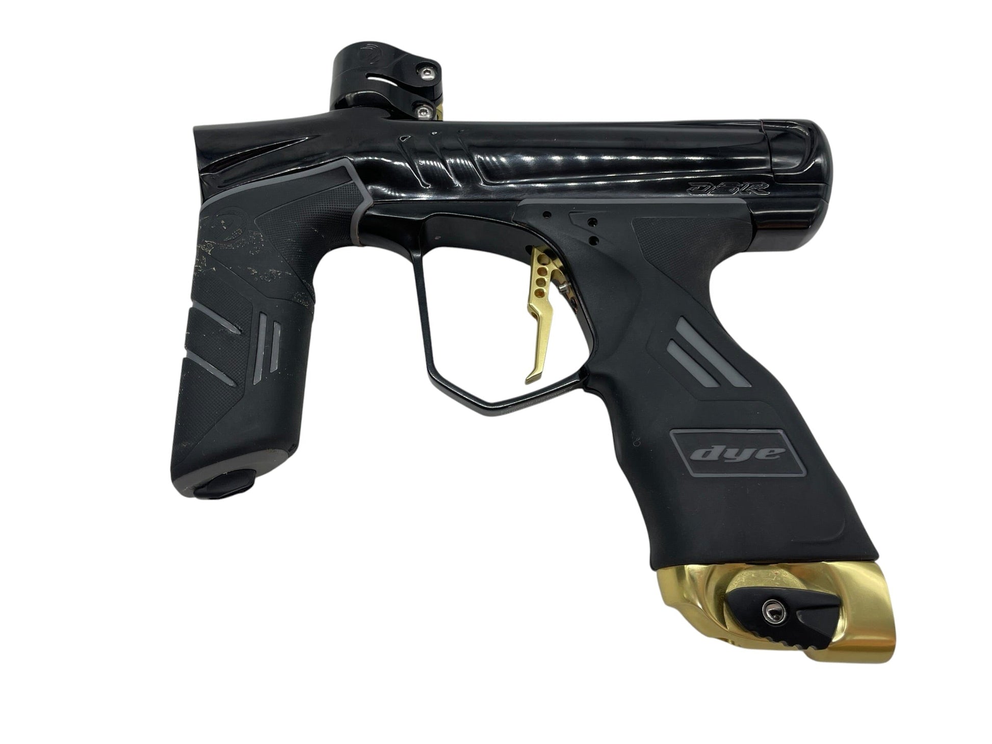 Used Dye Dsr+ Black/Gold Paintball Gun Paintball Gun from CPXBrosPaintball Buy/Sell/Trade Paintball Markers, New Paintball Guns, Paintball Hoppers, Paintball Masks, and Hormesis Headbands