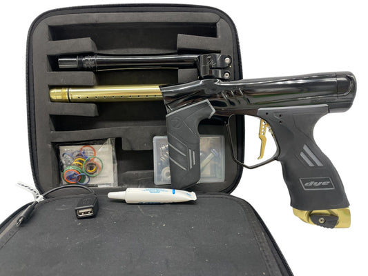 Used Dye Dsr+ Black/Gold Paintball Gun W/ IM PRO KIT Paintball Gun from CPXBrosPaintball Buy/Sell/Trade Paintball Markers, New Paintball Guns, Paintball Hoppers, Paintball Masks, and Hormesis Headbands