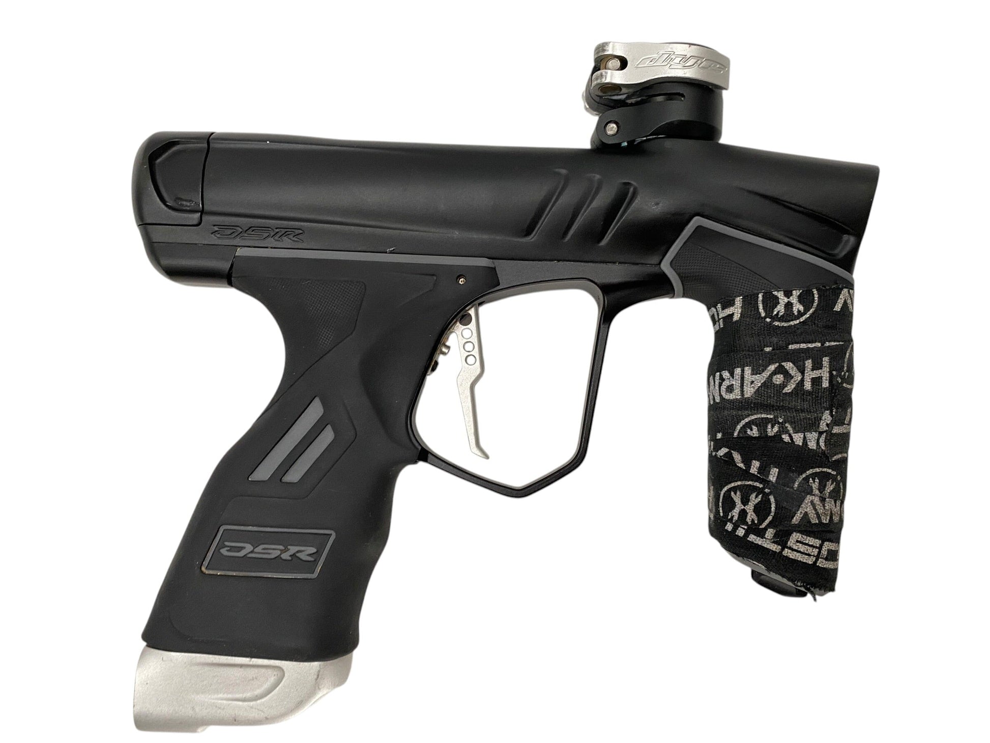 Used Dye Dsr+ Black/Silver Paintball Gun W/ IM PRO KIT Paintball Gun from CPXBrosPaintball Buy/Sell/Trade Paintball Markers, New Paintball Guns, Paintball Hoppers, Paintball Masks, and Hormesis Headbands