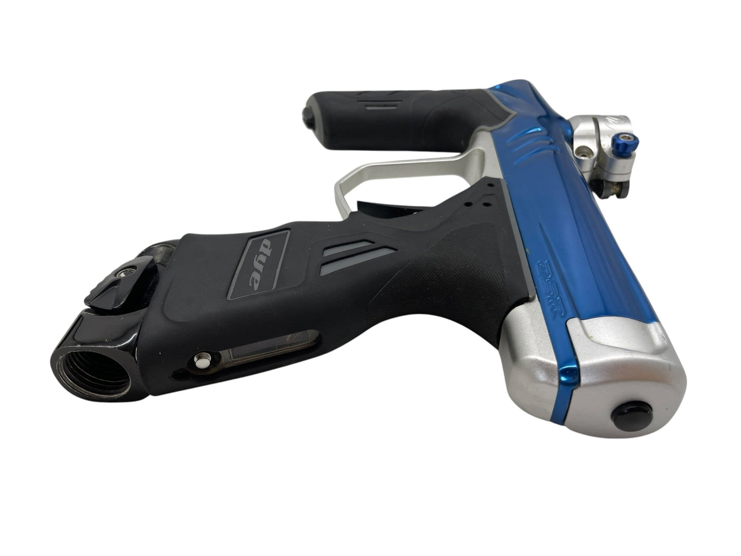 Used Dye Dsr+ Blue/Silver Paintball Gun W/ IM PRO KIT Paintball Gun from CPXBrosPaintball Buy/Sell/Trade Paintball Markers, New Paintball Guns, Paintball Hoppers, Paintball Masks, and Hormesis Headbands