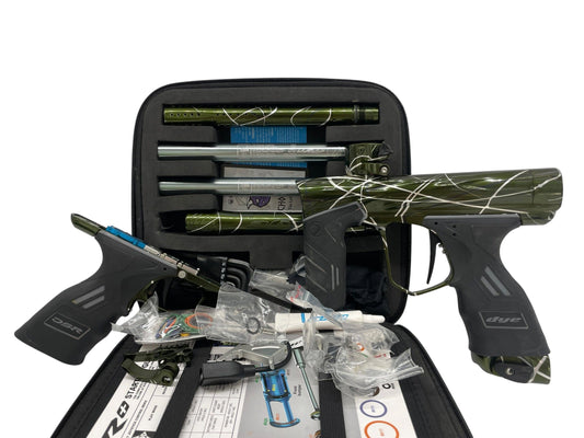 Used Dye Dsr DARK Pewter V1 Green/Clear Splash W/ Matching Mech Frame Paintball Gun from CPXBrosPaintball Buy/Sell/Trade Paintball Markers, New Paintball Guns, Paintball Hoppers, Paintball Masks, and Hormesis Headbands