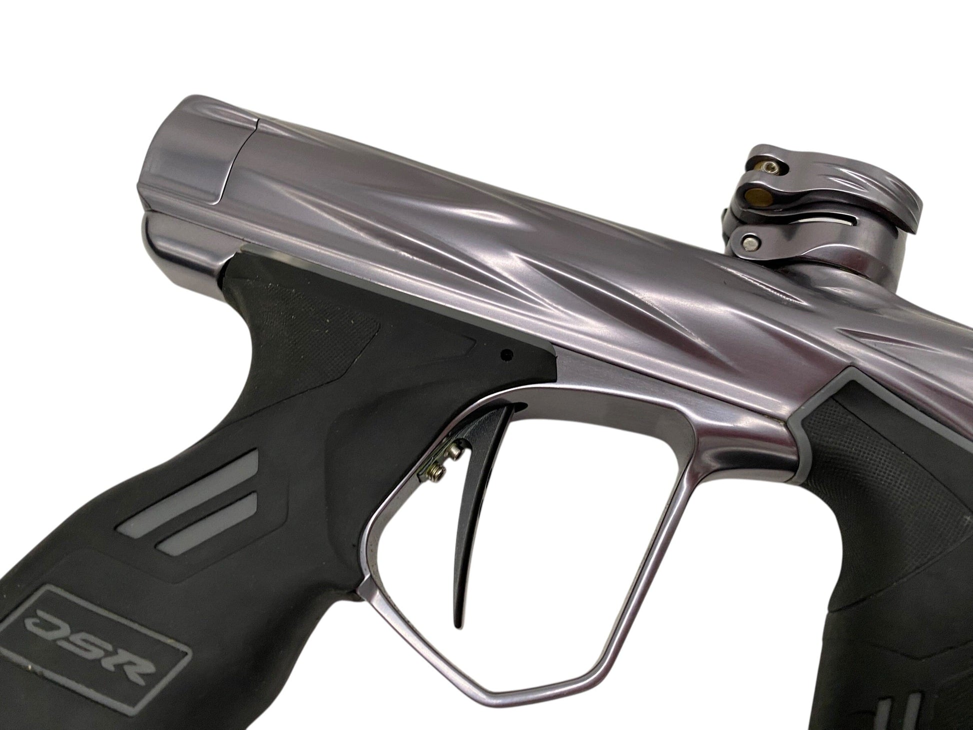 Used Dye Dsr DARK Pewter V2 Gloss Grey Paintball Gun W/ Matching Mech Paintball Gun from CPXBrosPaintball Buy/Sell/Trade Paintball Markers, New Paintball Guns, Paintball Hoppers, Paintball Masks, and Hormesis Headbands