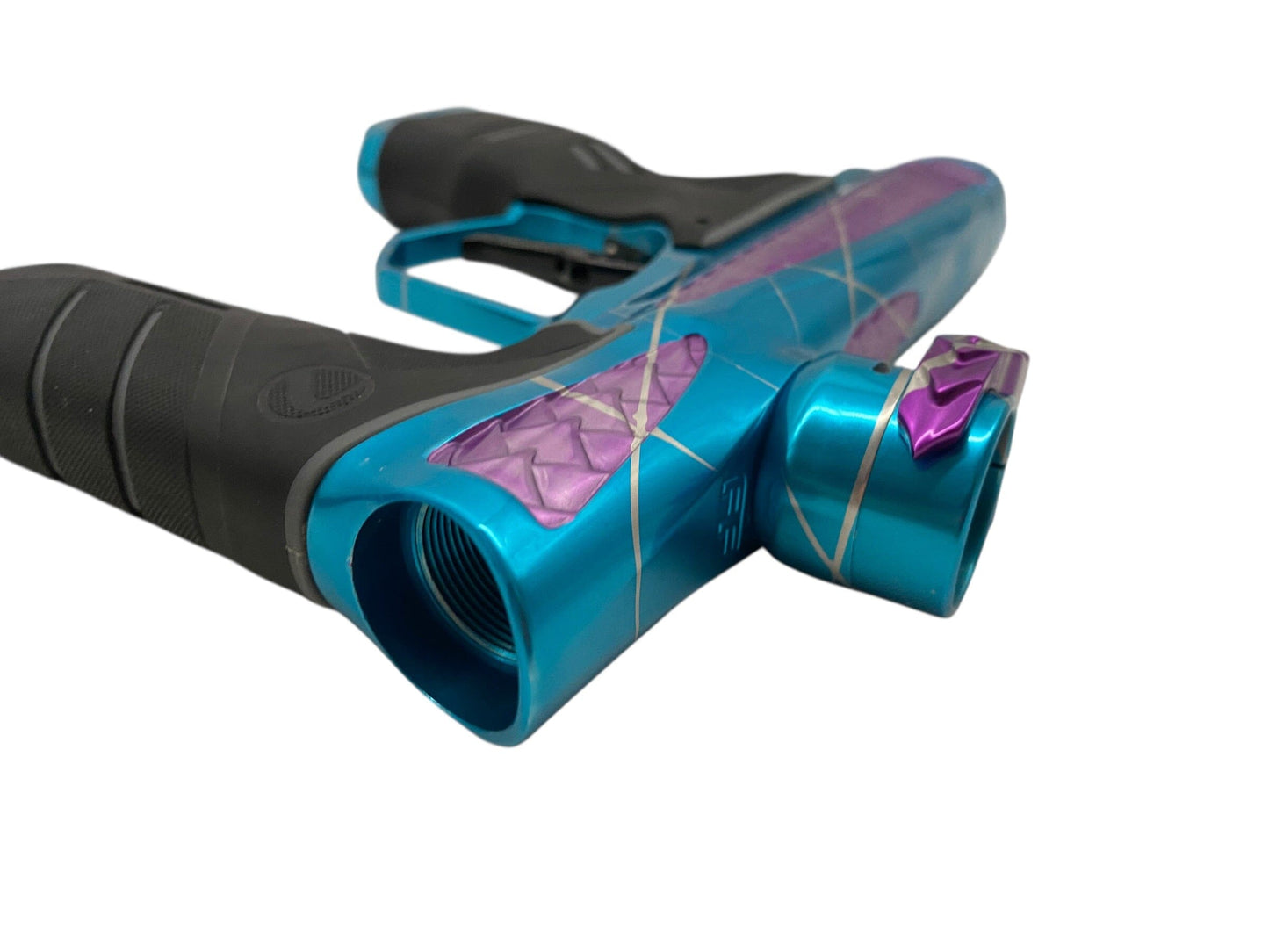 Used Dye Dsr+ Freeflow Trix Paintball Gun with Method Bolt Blue/Purple Paintball Gun from CPXBrosPaintball Buy/Sell/Trade Paintball Markers, New Paintball Guns, Paintball Hoppers, Paintball Masks, and Hormesis Headbands