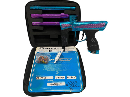 Used Dye Dsr+ Freeflow Trix Paintball Gun with Method Bolt Blue/Purple Paintball Gun from CPXBrosPaintball Buy/Sell/Trade Paintball Markers, New Paintball Guns, Paintball Hoppers, Paintball Masks, and Hormesis Headbands