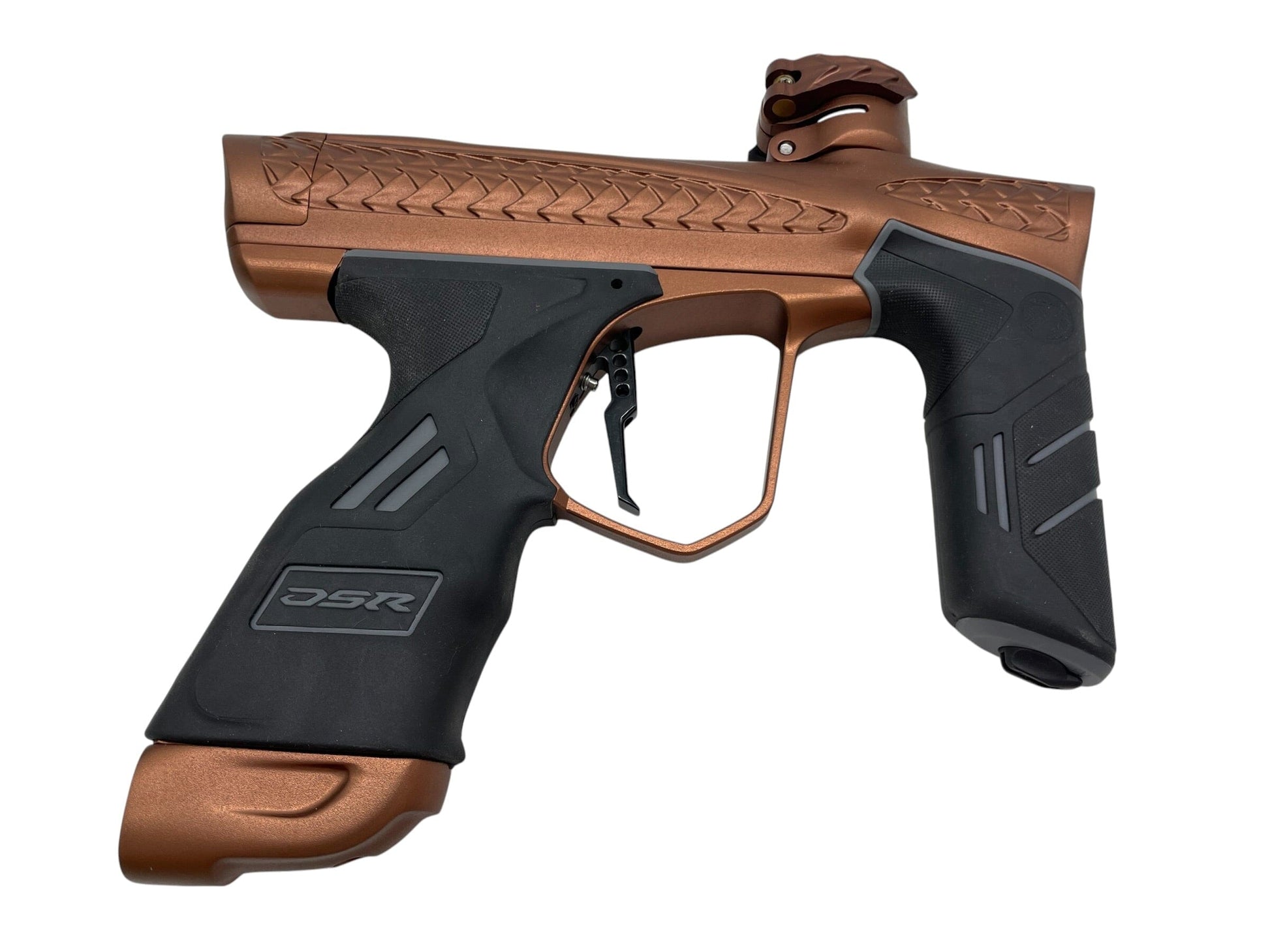 Used Dye Dsr+ FREEFLOW Trix W/ Matching Mech Frame Doo Doo Brown Paintball Gun Paintball Gun from CPXBrosPaintball Buy/Sell/Trade Paintball Markers, New Paintball Guns, Paintball Hoppers, Paintball Masks, and Hormesis Headbands