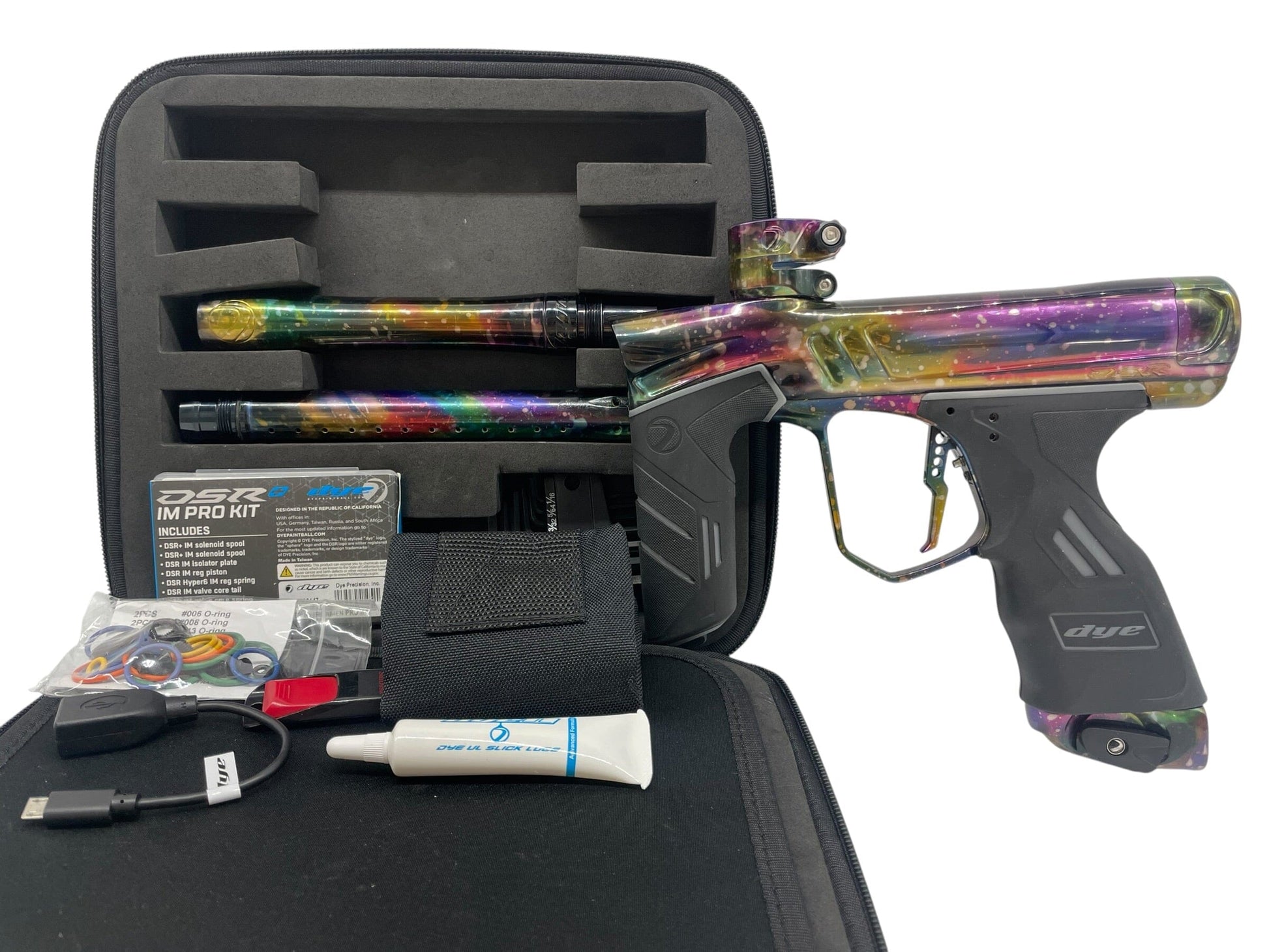Used Dye DSR+ Galaxy Paintball Gun W/ Im Pro Kit Paintball Gun from CPXBrosPaintball Buy/Sell/Trade Paintball Markers, New Paintball Guns, Paintball Hoppers, Paintball Masks, and Hormesis Headbands