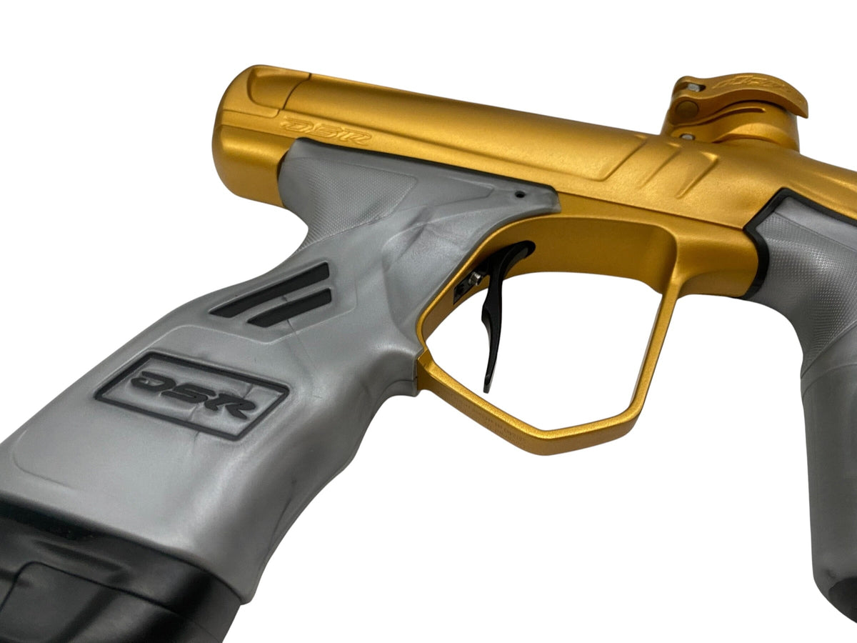 Used Dye Dsr+ Gold + Matching Mech Frame Paintball Gun Paintball Gun from CPXBrosPaintball Buy/Sell/Trade Paintball Markers, New Paintball Guns, Paintball Hoppers, Paintball Masks, and Hormesis Headbands