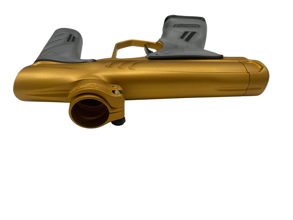 Used Dye Dsr+ Gold + Matching Mech Frame Paintball Gun Paintball Gun from CPXBrosPaintball Buy/Sell/Trade Paintball Markers, New Paintball Guns, Paintball Hoppers, Paintball Masks, and Hormesis Headbands