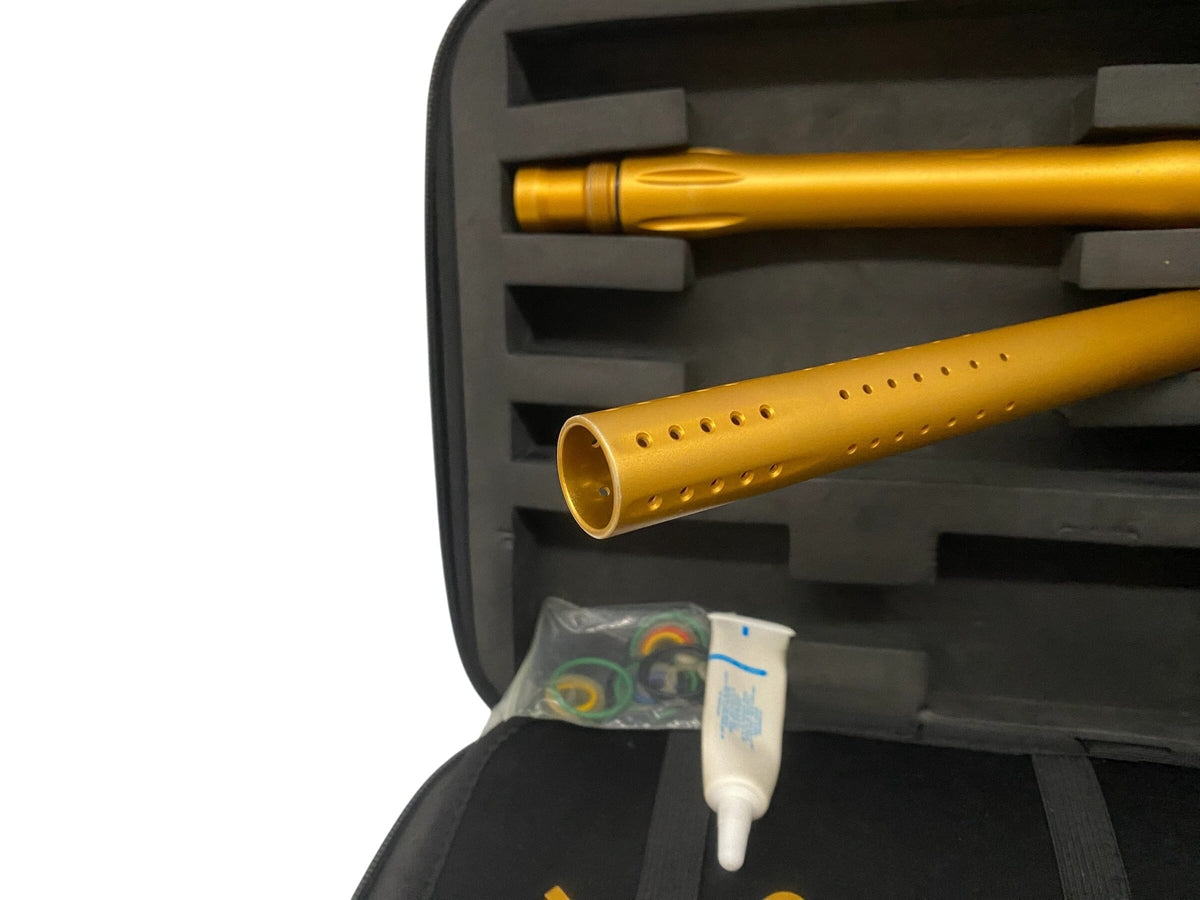 Used Dye Dsr+ Gold + Matching Mech Frame Paintball Gun Paintball Gun from CPXBrosPaintball Buy/Sell/Trade Paintball Markers, New Paintball Guns, Paintball Hoppers, Paintball Masks, and Hormesis Headbands