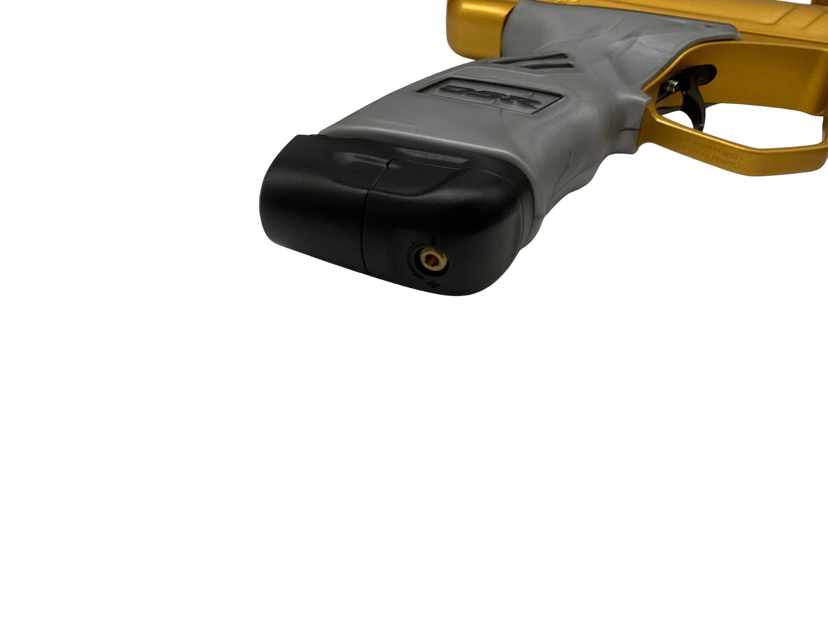 Used Dye Dsr+ Gold + Matching Mech Frame Paintball Gun Paintball Gun from CPXBrosPaintball Buy/Sell/Trade Paintball Markers, New Paintball Guns, Paintball Hoppers, Paintball Masks, and Hormesis Headbands