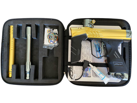 Used Dye Dsr+ Icon Gold/Grey Paintball Gun Paintball Gun from CPXBrosPaintball Buy/Sell/Trade Paintball Markers, New Paintball Guns, Paintball Hoppers, Paintball Masks, and Hormesis Headbands