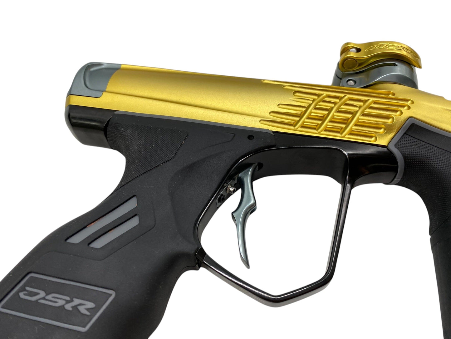Used Dye Dsr+ Icon Gold/Grey Paintball Gun Paintball Gun from CPXBrosPaintball Buy/Sell/Trade Paintball Markers, New Paintball Guns, Paintball Hoppers, Paintball Masks, and Hormesis Headbands