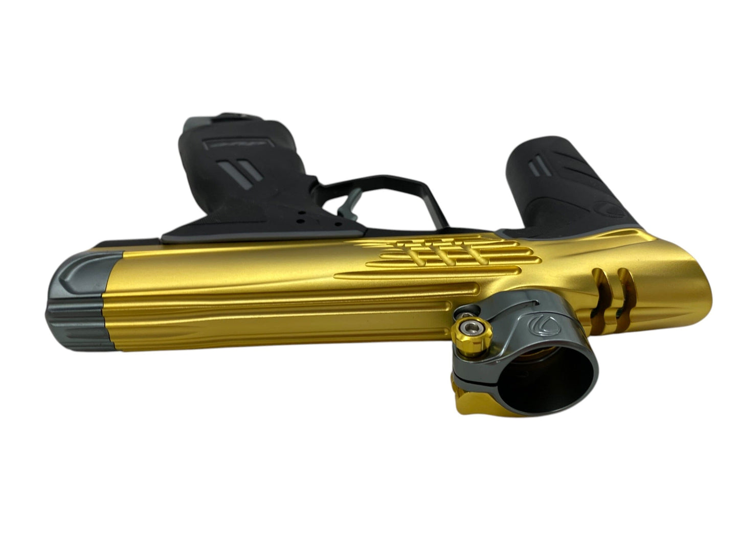 Used Dye Dsr+ Icon Gold/Grey Paintball Gun Paintball Gun from CPXBrosPaintball Buy/Sell/Trade Paintball Markers, New Paintball Guns, Paintball Hoppers, Paintball Masks, and Hormesis Headbands