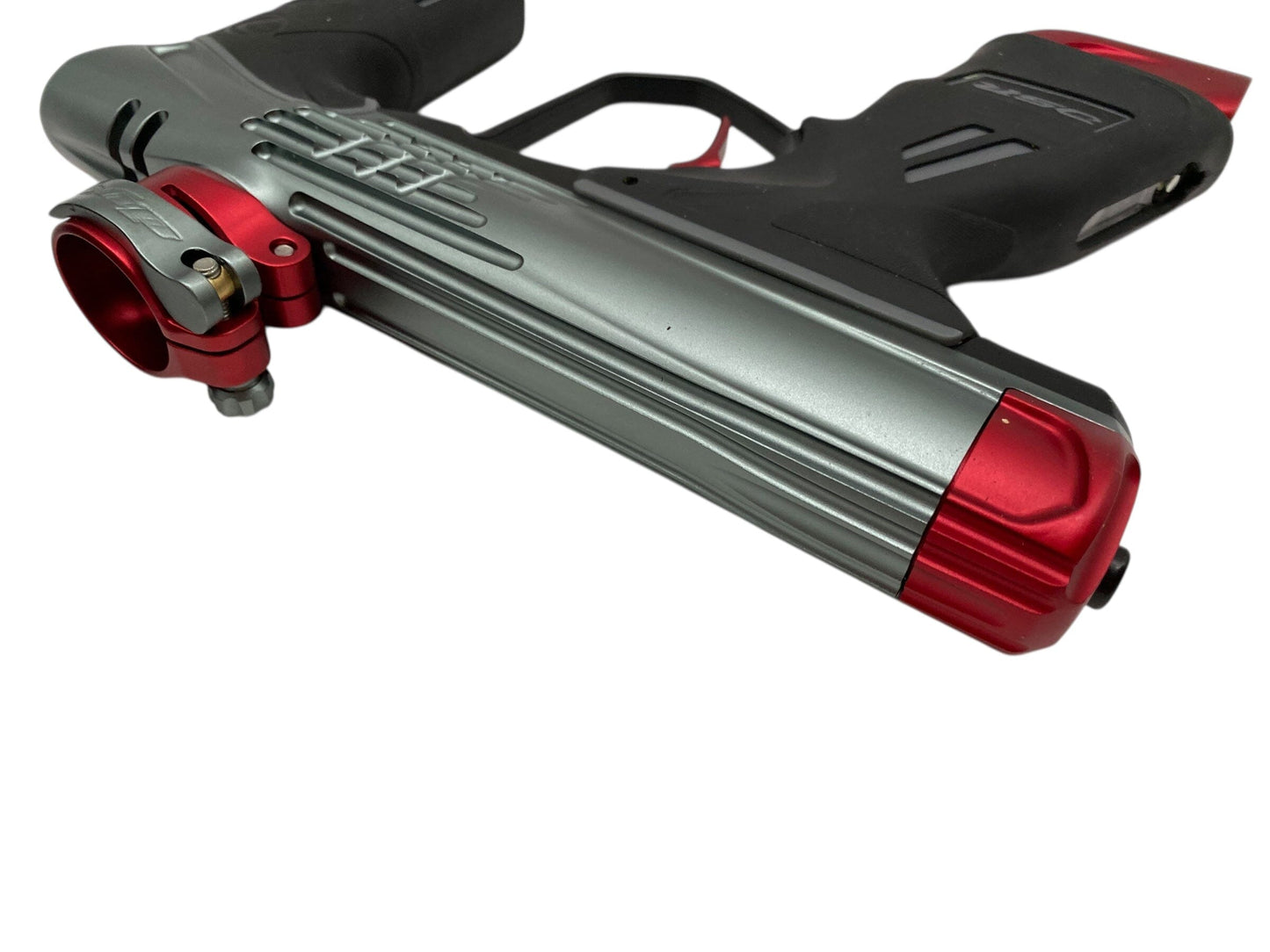 Used Dye Dsr+ Icon Paintball Gun Grey/Red Paintball Gun from CPXBrosPaintball Buy/Sell/Trade Paintball Markers, New Paintball Guns, Paintball Hoppers, Paintball Masks, and Hormesis Headbands