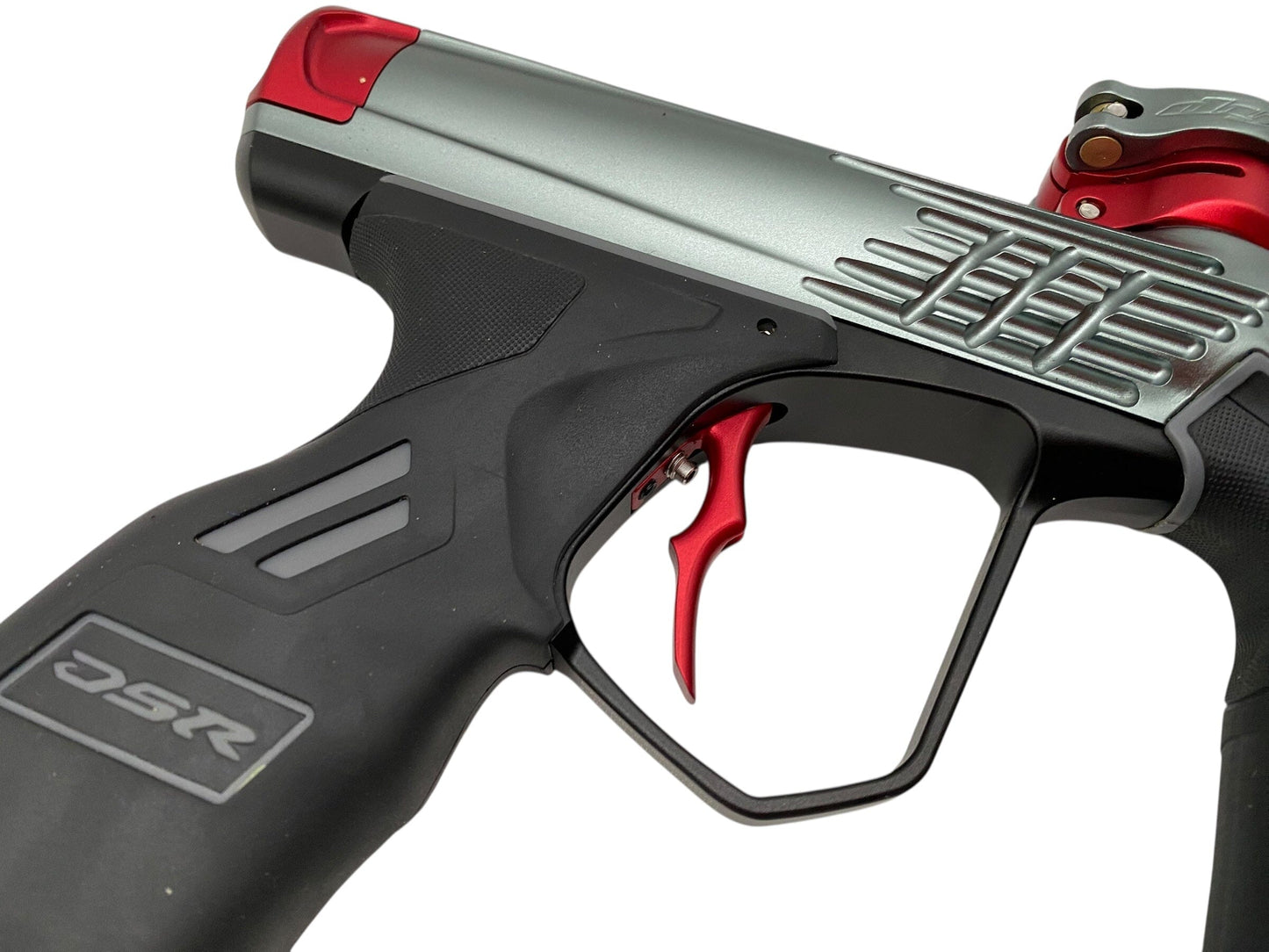 Used Dye Dsr+ Icon Paintball Gun Grey/Red Paintball Gun from CPXBrosPaintball Buy/Sell/Trade Paintball Markers, New Paintball Guns, Paintball Hoppers, Paintball Masks, and Hormesis Headbands