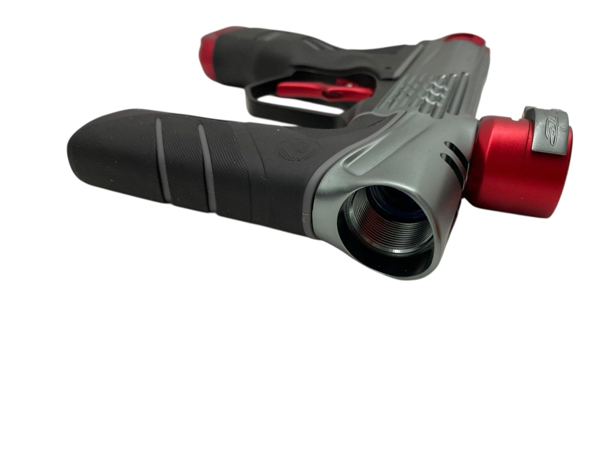 Used Dye Dsr+ Icon Paintball Gun Grey/Red Paintball Gun from CPXBrosPaintball Buy/Sell/Trade Paintball Markers, New Paintball Guns, Paintball Hoppers, Paintball Masks, and Hormesis Headbands