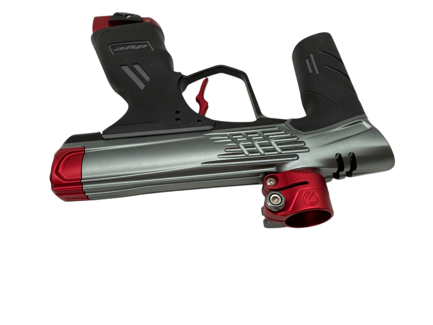 Used Dye Dsr+ Icon Paintball Gun Grey/Red Paintball Gun from CPXBrosPaintball Buy/Sell/Trade Paintball Markers, New Paintball Guns, Paintball Hoppers, Paintball Masks, and Hormesis Headbands