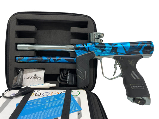 Used Dye DSR+ Icon Series Shattered Cyan PGA Paintball Marker Paintball Gun from CPXBrosPaintball Buy/Sell/Trade Paintball Markers, New Paintball Guns, Paintball Hoppers, Paintball Masks, and Hormesis Headbands