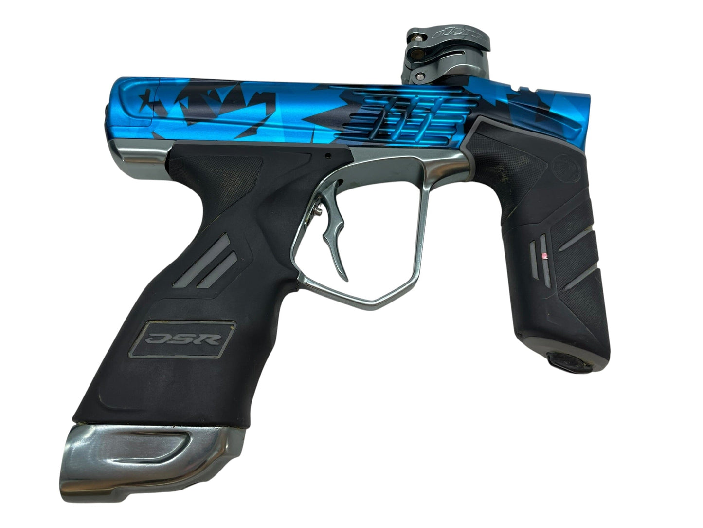Used Dye DSR+ Icon Series Shattered Cyan PGA Paintball Marker Paintball Gun from CPXBrosPaintball Buy/Sell/Trade Paintball Markers, New Paintball Guns, Paintball Hoppers, Paintball Masks, and Hormesis Headbands