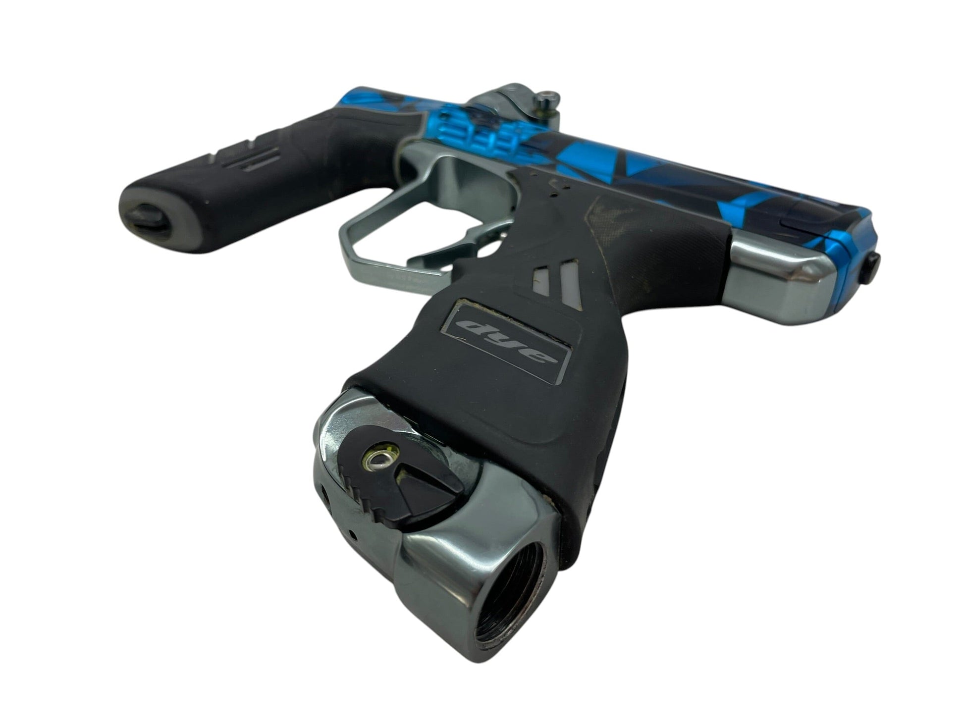 Used Dye DSR+ Icon Series Shattered Cyan PGA Paintball Marker Paintball Gun from CPXBrosPaintball Buy/Sell/Trade Paintball Markers, New Paintball Guns, Paintball Hoppers, Paintball Masks, and Hormesis Headbands