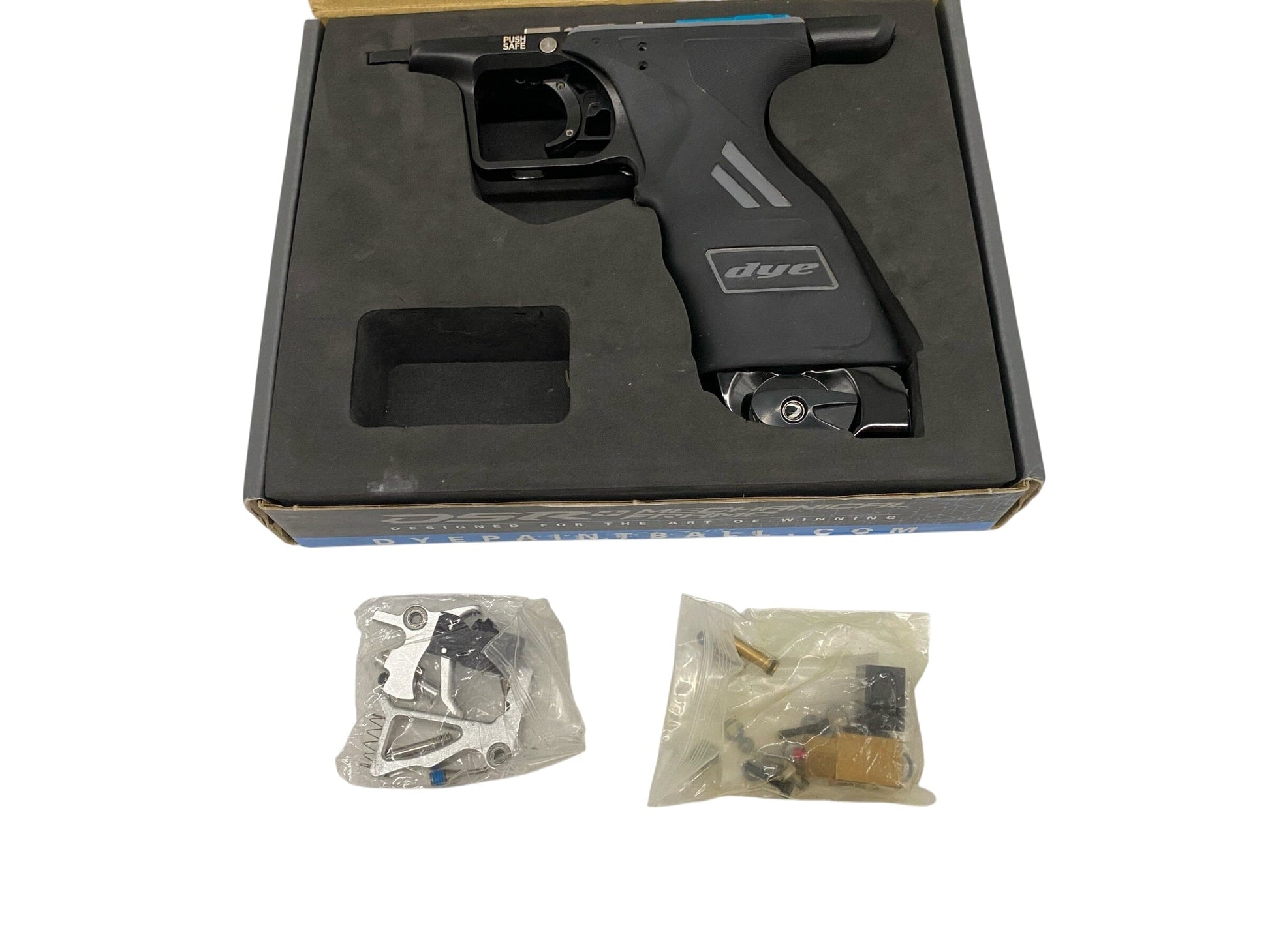 Used Dye Dsr+ Mech Frame Conversion Kit with ASA & Freeflow Trigger Paintball Gun from CPXBrosPaintball Buy/Sell/Trade Paintball Markers, New Paintball Guns, Paintball Hoppers, Paintball Masks, and Hormesis Headbands