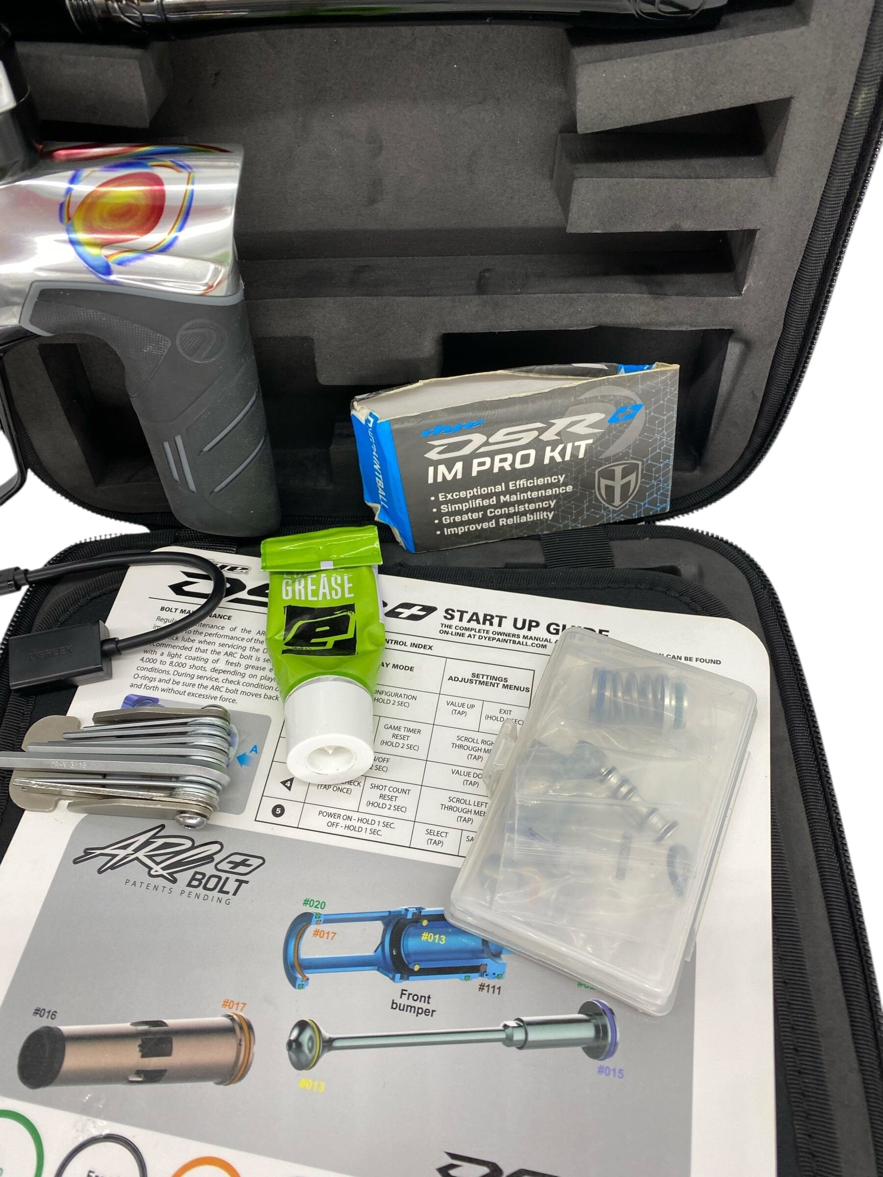 Used Dye Dsr+ Oil Slick Upgraded Paintball Gun Paintball Gun from CPXBrosPaintball Buy/Sell/Trade Paintball Markers, New Paintball Guns, Paintball Hoppers, Paintball Masks, and Hormesis Headbands