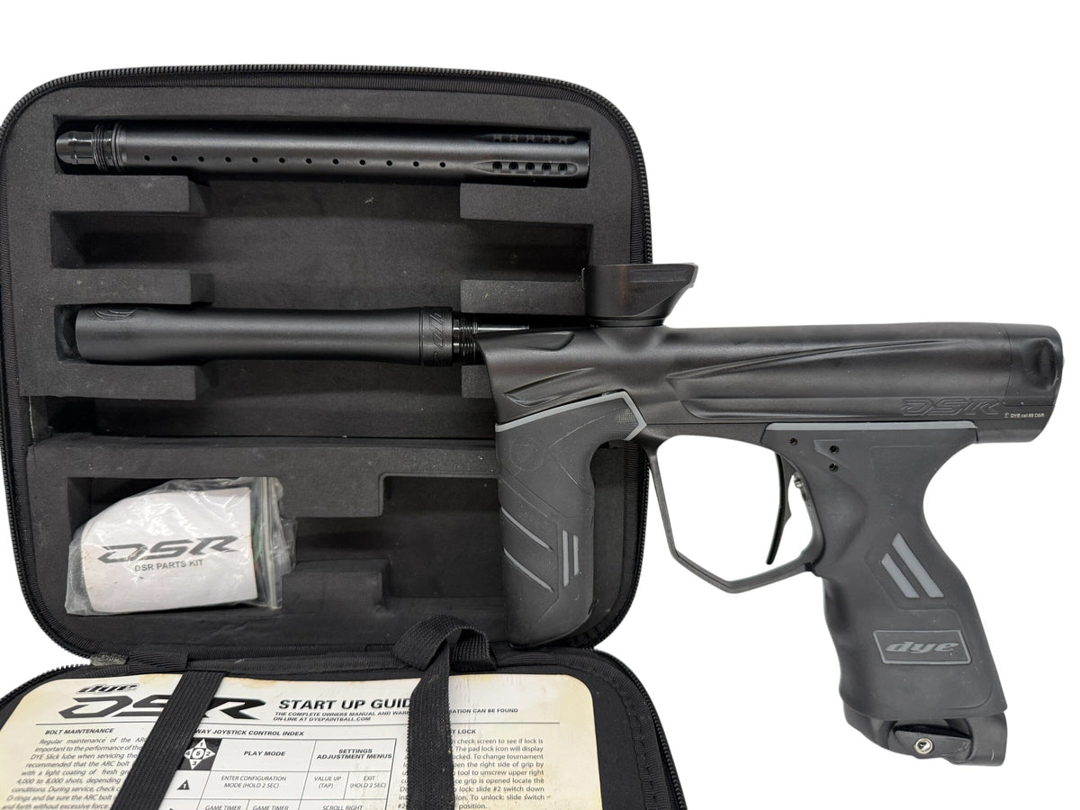 Used Dye DSR Original Paintball Gun Black Paintball Gun from CPXBrosPaintball Buy/Sell/Trade Paintball Markers, New Paintball Guns, Paintball Hoppers, Paintball Masks, and Hormesis Headbands