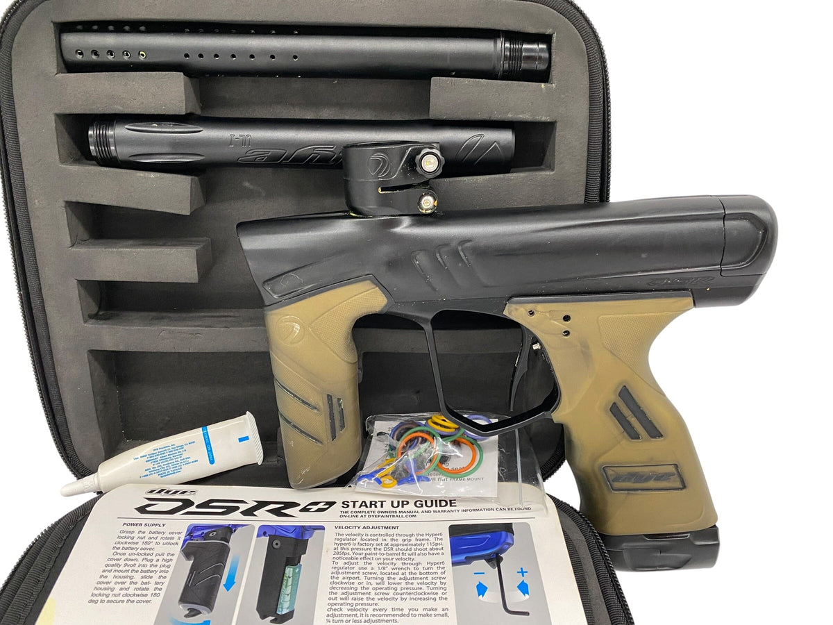 Used Dye DSR + Paintball Gun Black Upgraded Paintball Gun from CPXBrosPaintball Buy/Sell/Trade Paintball Markers, New Paintball Guns, Paintball Hoppers, Paintball Masks, and Hormesis Headbands