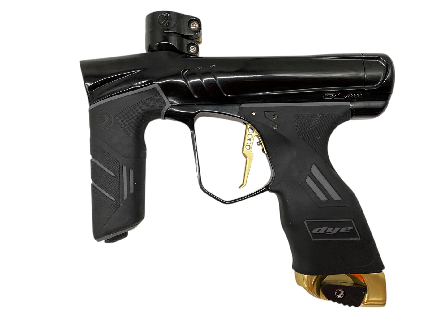 Used Dye Dsr+ Paintball Gun Black/Gold Paintball Gun from CPXBrosPaintball Buy/Sell/Trade Paintball Markers, New Paintball Guns, Paintball Hoppers, Paintball Masks, and Hormesis Headbands