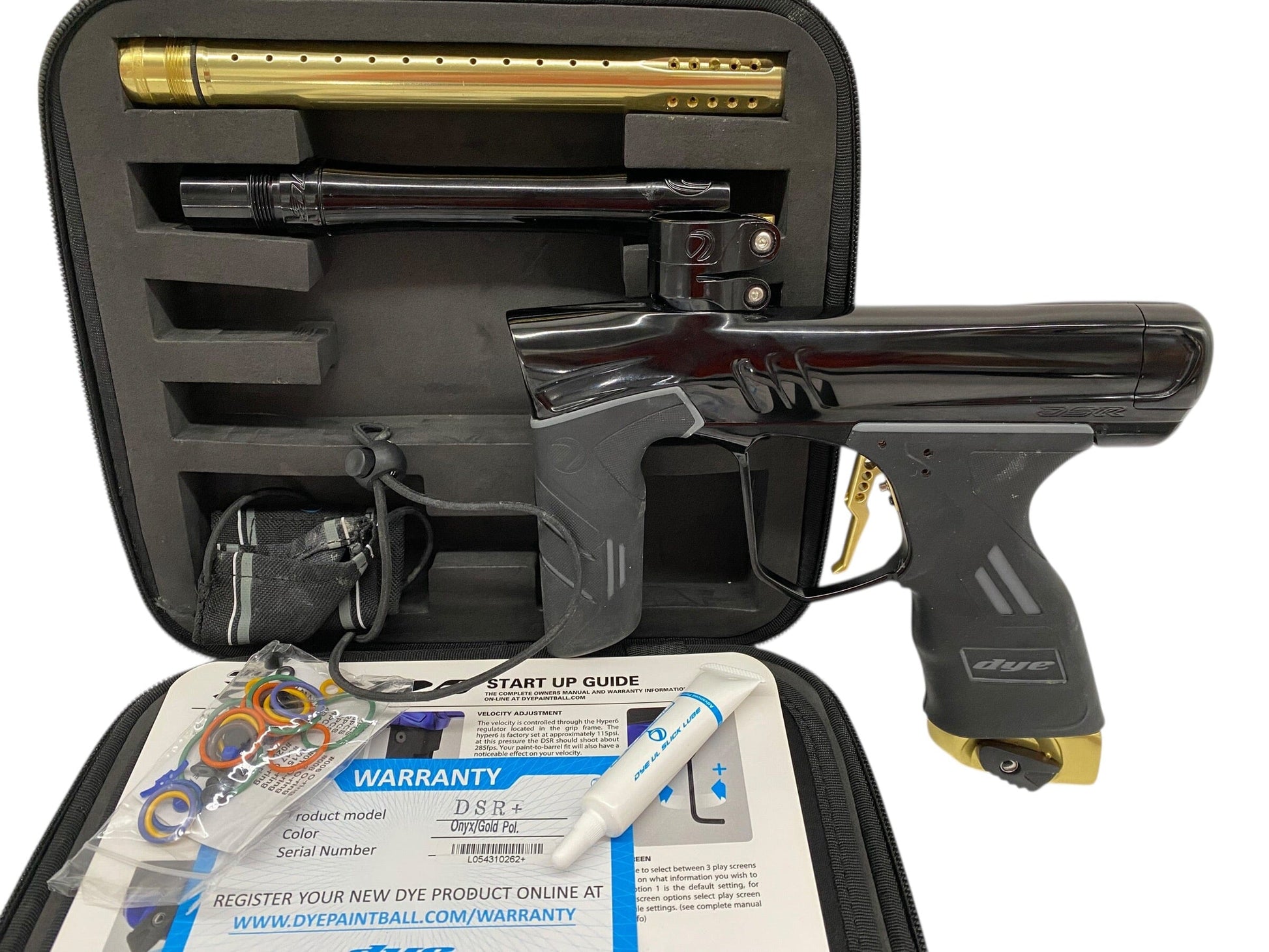 Used Dye Dsr+ Paintball Gun Black/Gold Paintball Gun from CPXBrosPaintball Buy/Sell/Trade Paintball Markers, New Paintball Guns, Paintball Hoppers, Paintball Masks, and Hormesis Headbands