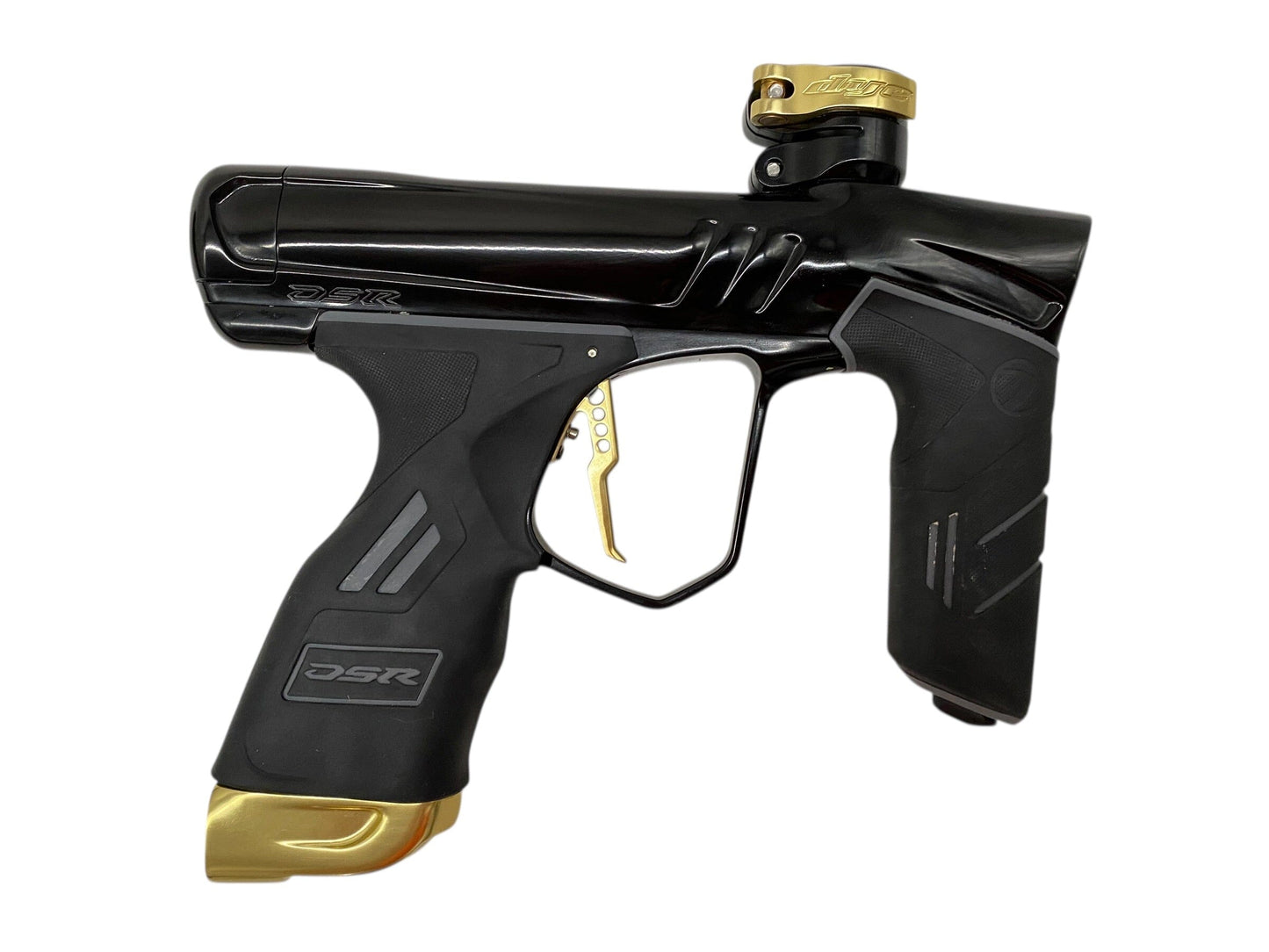 Used Dye Dsr+ Paintball Gun Black/Gold Paintball Gun from CPXBrosPaintball Buy/Sell/Trade Paintball Markers, New Paintball Guns, Paintball Hoppers, Paintball Masks, and Hormesis Headbands