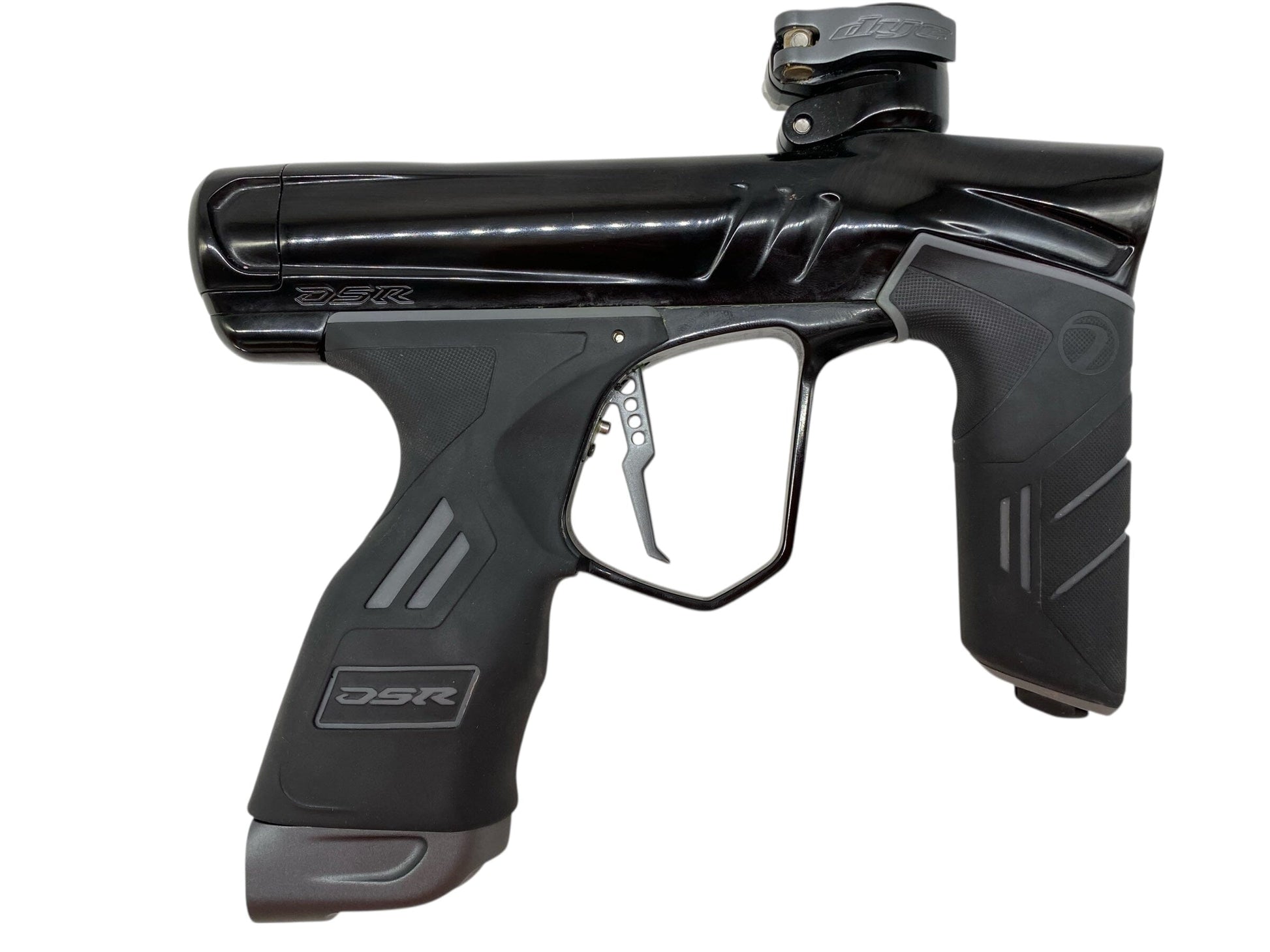 Used Dye Dsr+ Paintball Gun Black/Gray Paintball Gun from CPXBrosPaintball Buy/Sell/Trade Paintball Markers, New Paintball Guns, Paintball Hoppers, Paintball Masks, and Hormesis Headbands
