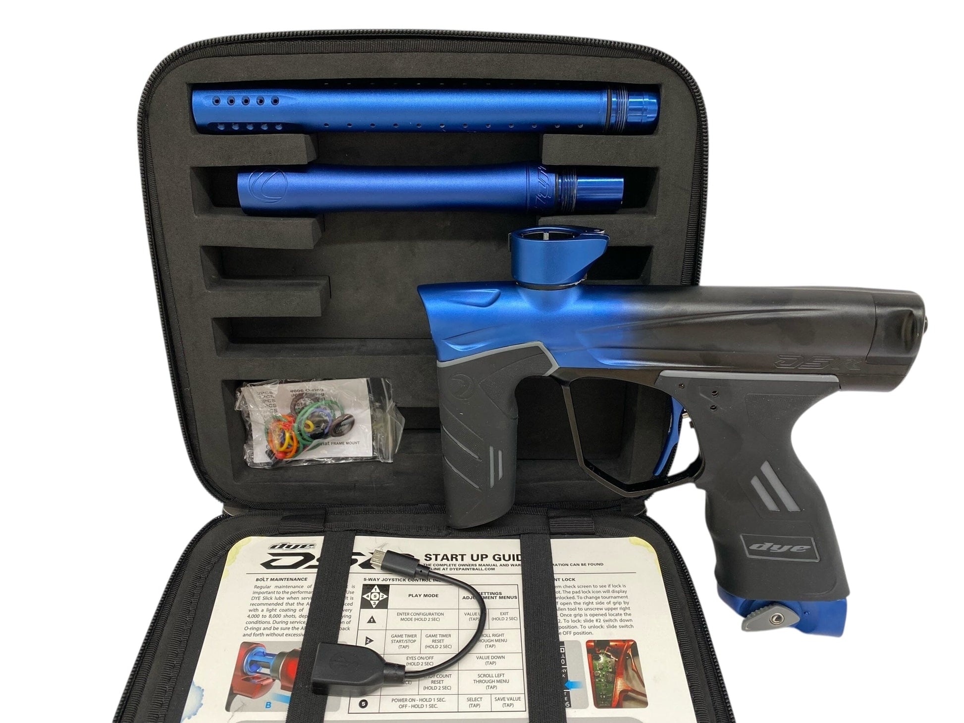 Used Dye Dsr Paintball Gun Blue/Back Fade Paintball Gun from CPXBrosPaintball Buy/Sell/Trade Paintball Markers, New Paintball Guns, Paintball Hoppers, Paintball Masks, and Hormesis Headbands