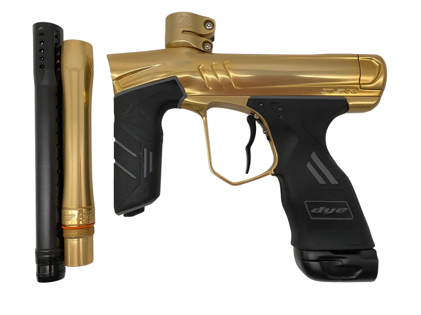 Used Dye Dsr+ Paintball Gun Gold Paintball Gun from CPXBrosPaintball Buy/Sell/Trade Paintball Markers, New Paintball Guns, Paintball Hoppers, Paintball Masks, and Hormesis Headbands