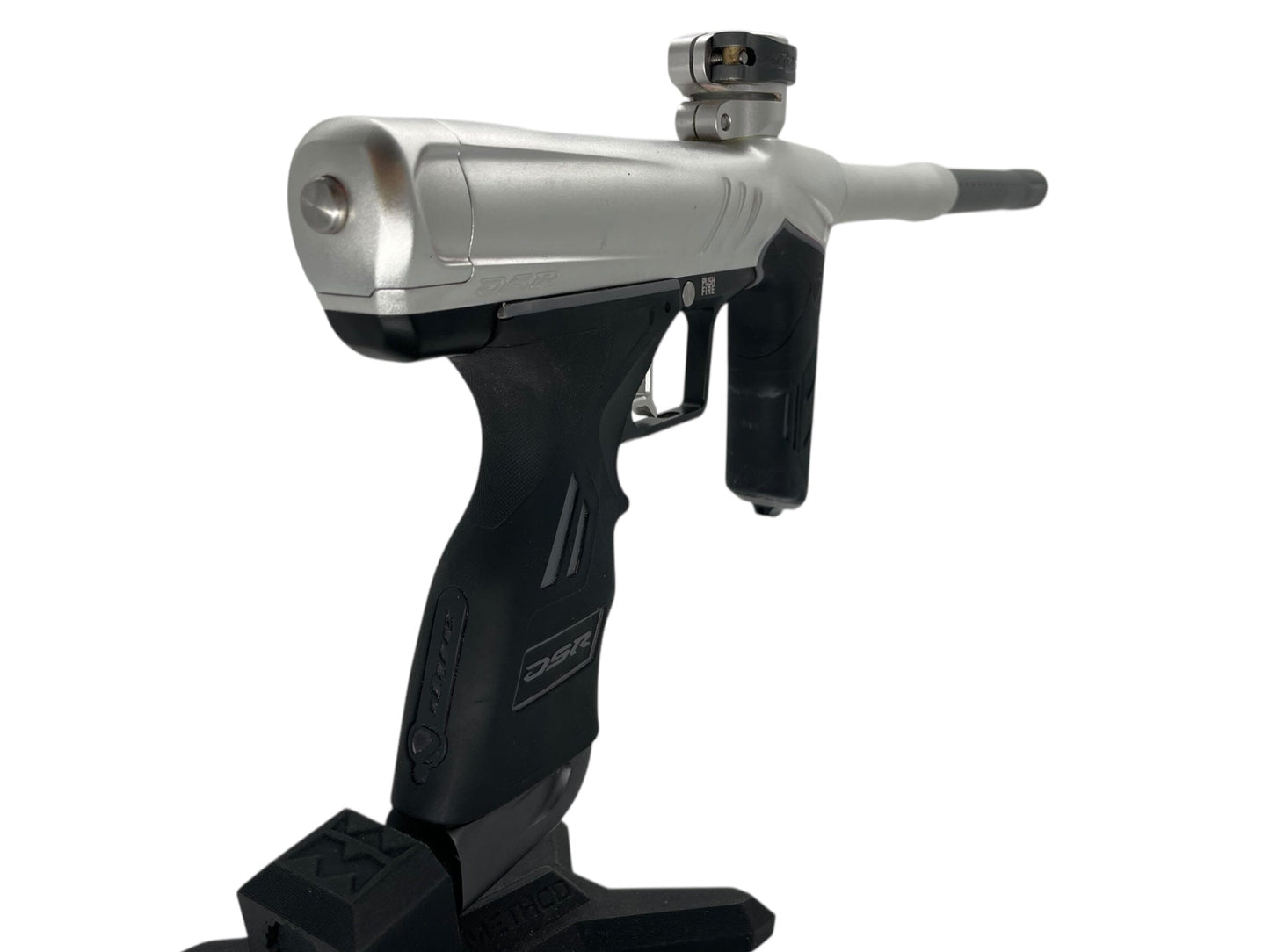 Used Dye DSR+ Paintball Gun Mech Silver/Black Paintball Gun from CPXBrosPaintball Buy/Sell/Trade Paintball Markers, New Paintball Guns, Paintball Hoppers, Paintball Masks, and Hormesis Headbands