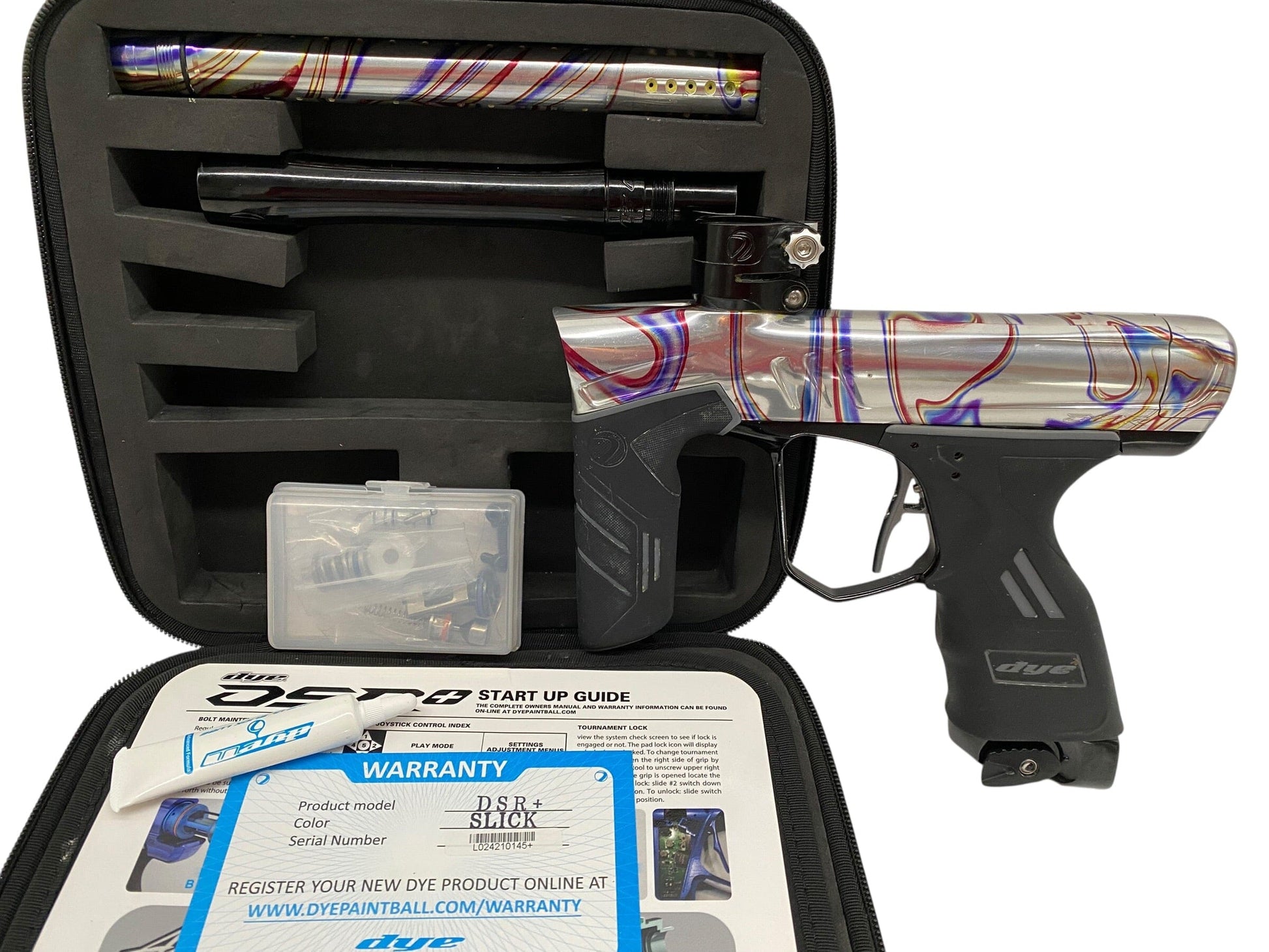 Used Dye Dsr+ Paintball Gun : Oil Slick Paintball Gun from CPXBrosPaintball Buy/Sell/Trade Paintball Markers, New Paintball Guns, Paintball Hoppers, Paintball Masks, and Hormesis Headbands