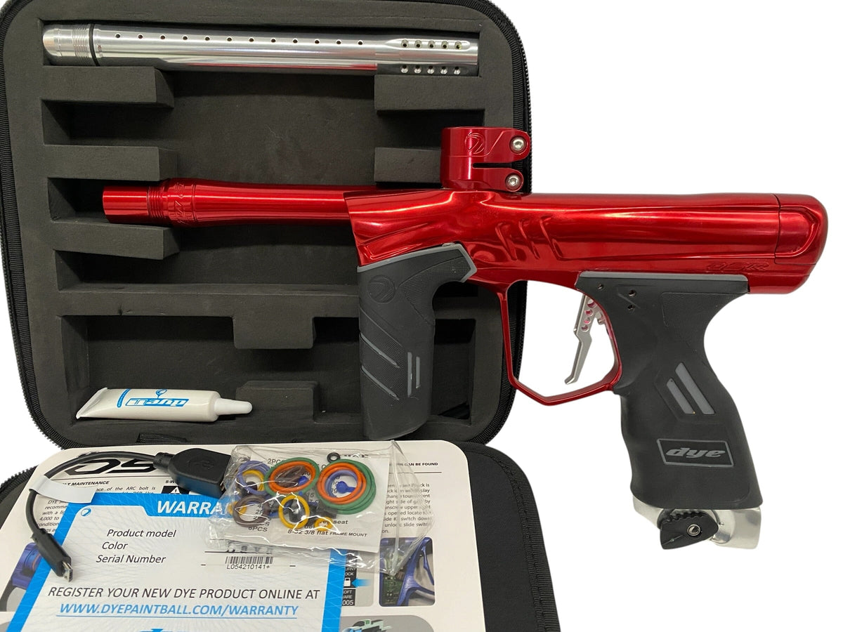 Used Dye DSR + Paintball Gun Red Paintball Gun from CPXBrosPaintball Buy/Sell/Trade Paintball Markers, New Paintball Guns, Paintball Hoppers, Paintball Masks, and Hormesis Headbands