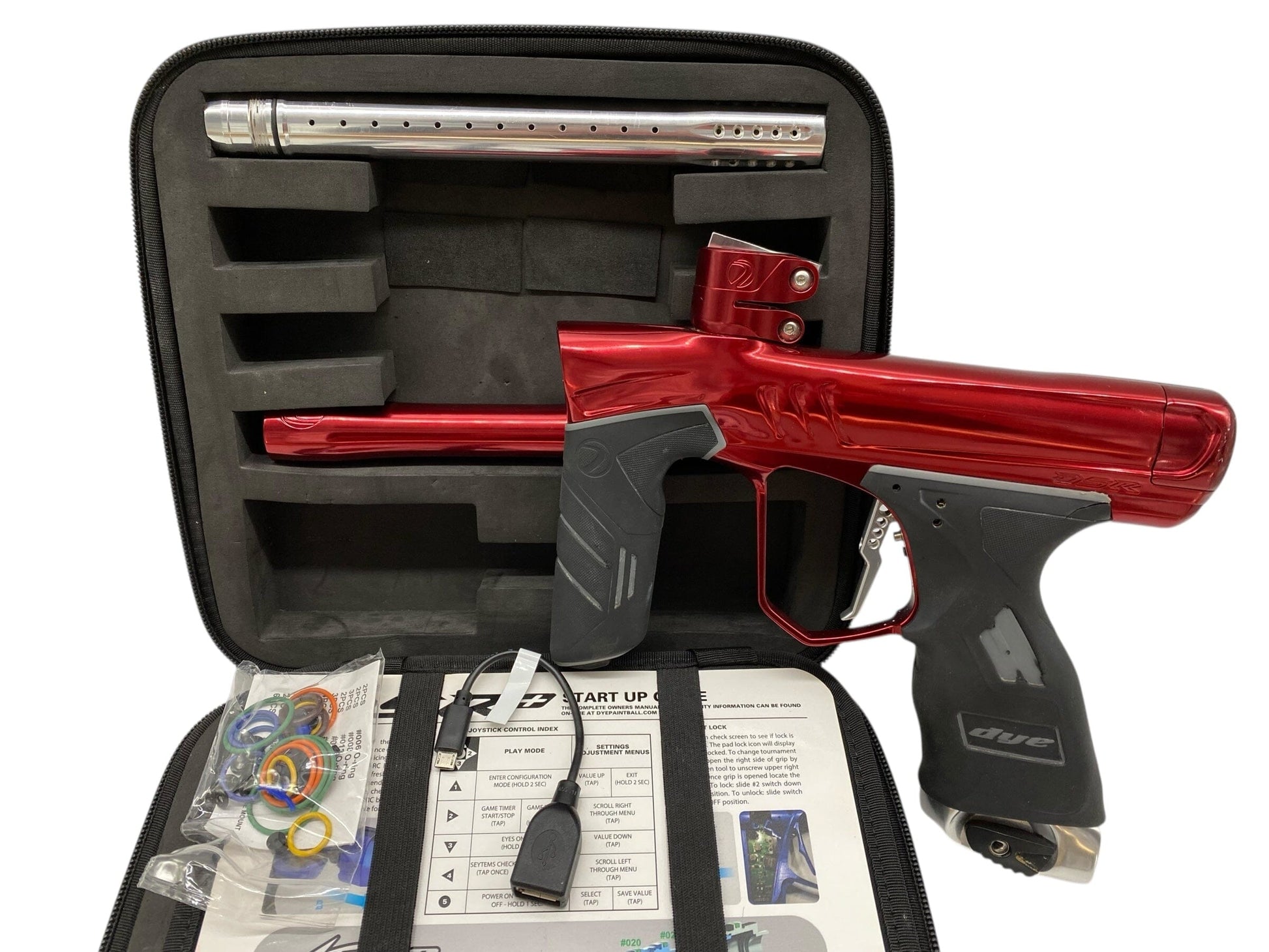 Used Dye Dsr+ Paintball Gun Red Paintball Gun from CPXBrosPaintball Buy/Sell/Trade Paintball Markers, New Paintball Guns, Paintball Hoppers, Paintball Masks, and Hormesis Headbands