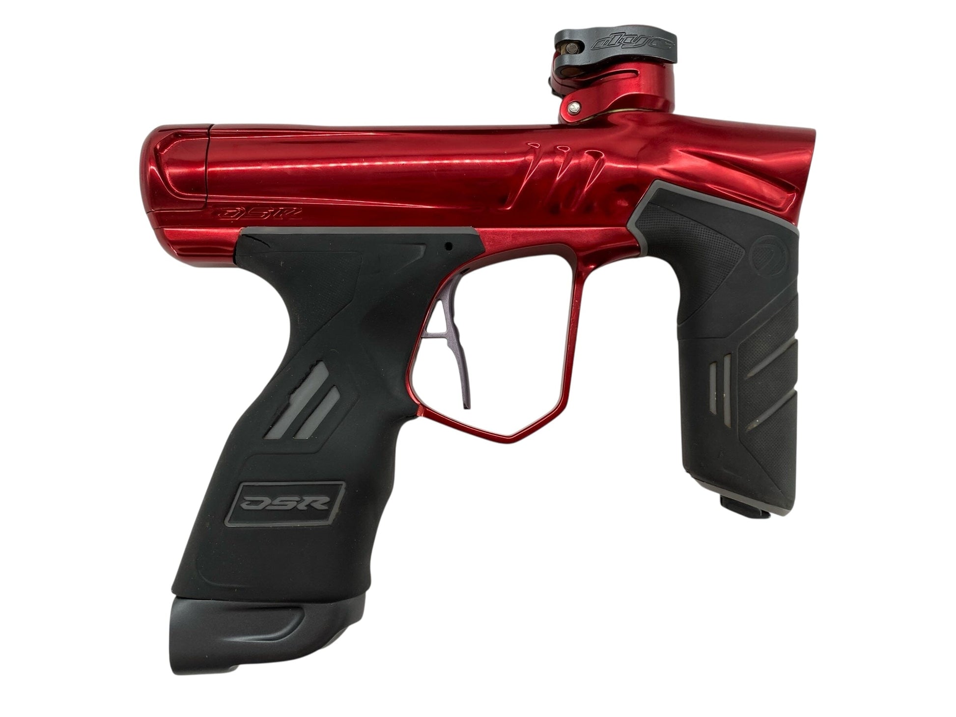 Used Dye DSR+ Paintball Gun Red Paintball Gun from CPXBrosPaintball Buy/Sell/Trade Paintball Markers, New Paintball Guns, Paintball Hoppers, Paintball Masks, and Hormesis Headbands
