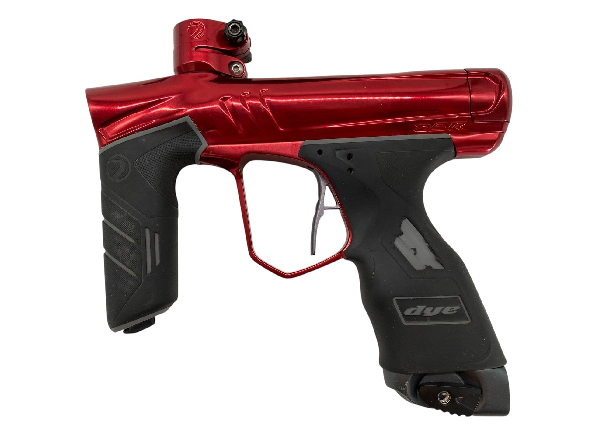 Used Dye DSR+ Paintball Gun Red Paintball Gun from CPXBrosPaintball Buy/Sell/Trade Paintball Markers, New Paintball Guns, Paintball Hoppers, Paintball Masks, and Hormesis Headbands