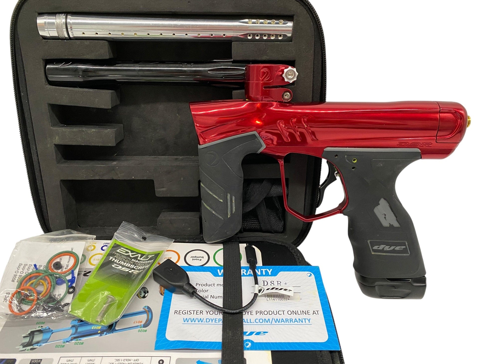 Used Dye Dsr+ Paintball Gun Red Paintball Gun from CPXBrosPaintball Buy/Sell/Trade Paintball Markers, New Paintball Guns, Paintball Hoppers, Paintball Masks, and Hormesis Headbands