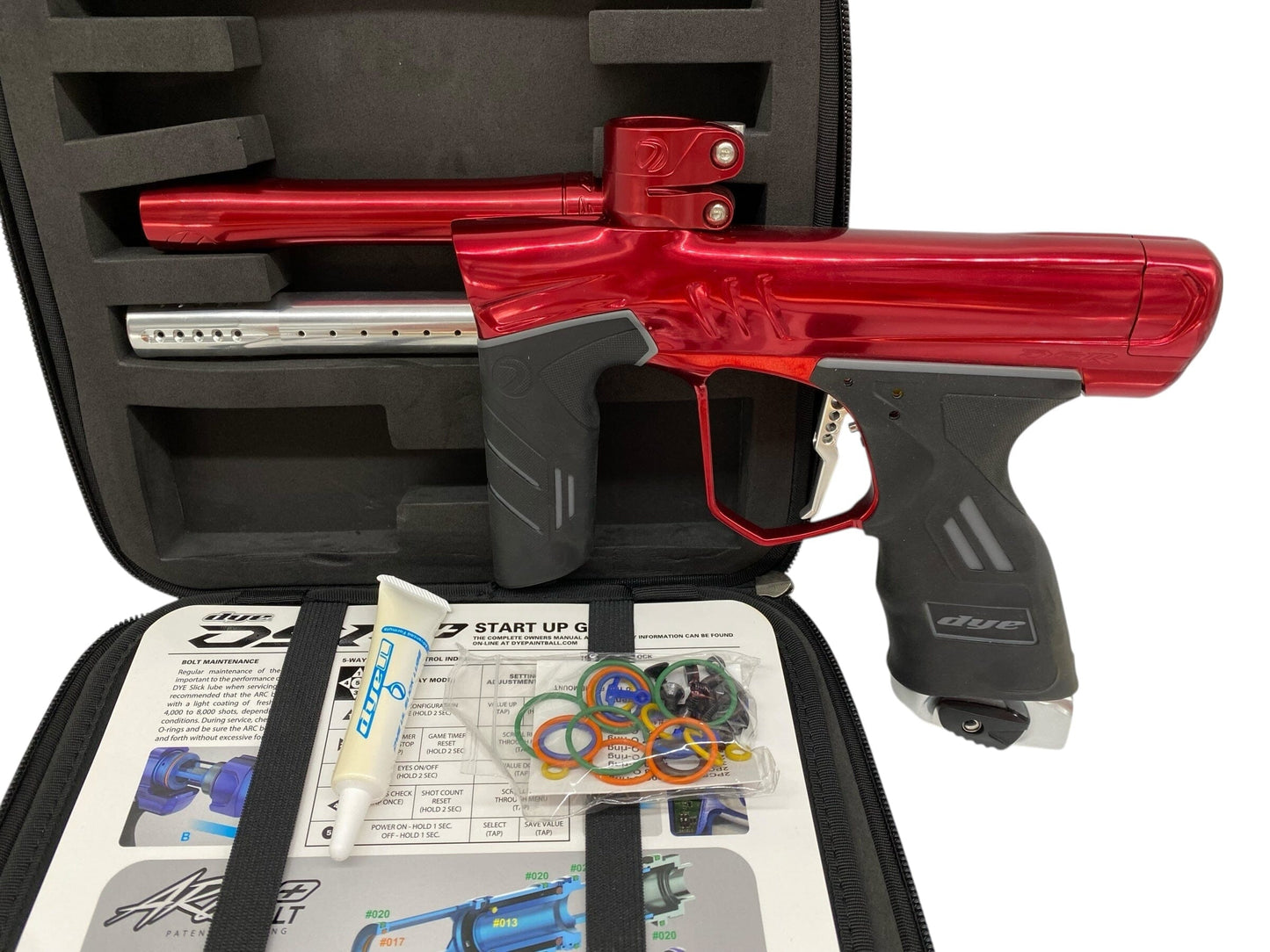 Used Dye Dsr+ Paintball Gun Red/Silver Paintball Gun from CPXBrosPaintball Buy/Sell/Trade Paintball Markers, New Paintball Guns, Paintball Hoppers, Paintball Masks, and Hormesis Headbands