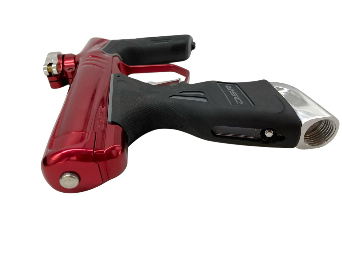Used Dye Dsr+ Paintball Gun Red/Silver Paintball Gun from CPXBrosPaintball Buy/Sell/Trade Paintball Markers, New Paintball Guns, Paintball Hoppers, Paintball Masks, and Hormesis Headbands