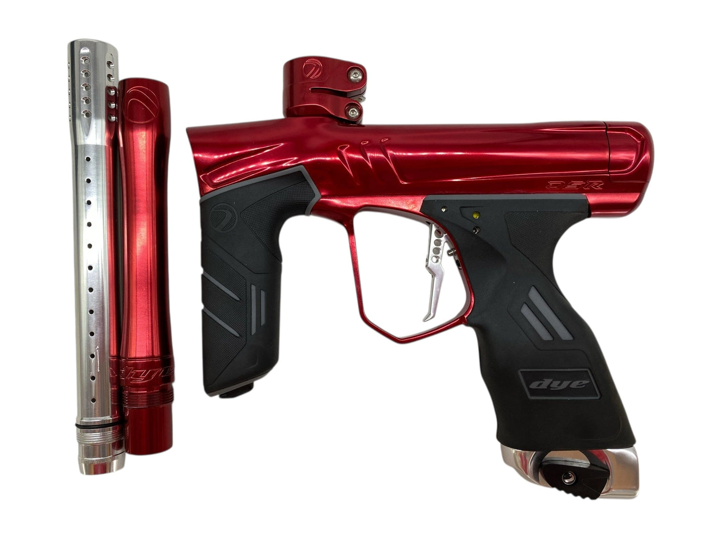 Used Dye Dsr+ Paintball Gun Red/Silver Paintball Gun from CPXBrosPaintball Buy/Sell/Trade Paintball Markers, New Paintball Guns, Paintball Hoppers, Paintball Masks, and Hormesis Headbands