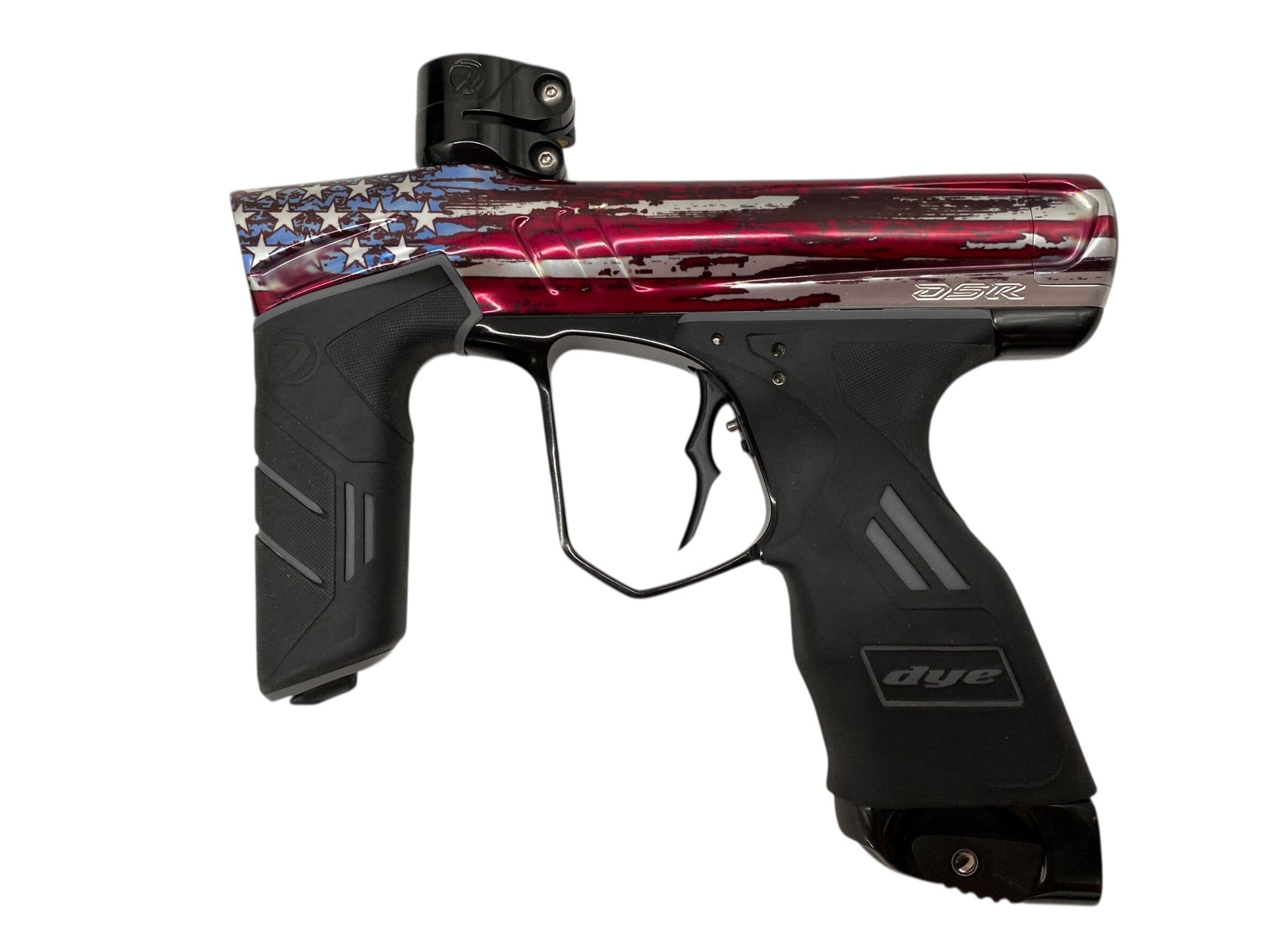 Used Dye Dsr+ Paintball Gun Stars and Stripes IM Pro Kit Paintball Gun from CPXBrosPaintball Buy/Sell/Trade Paintball Markers, New Paintball Guns, Paintball Hoppers, Paintball Masks, and Hormesis Headbands